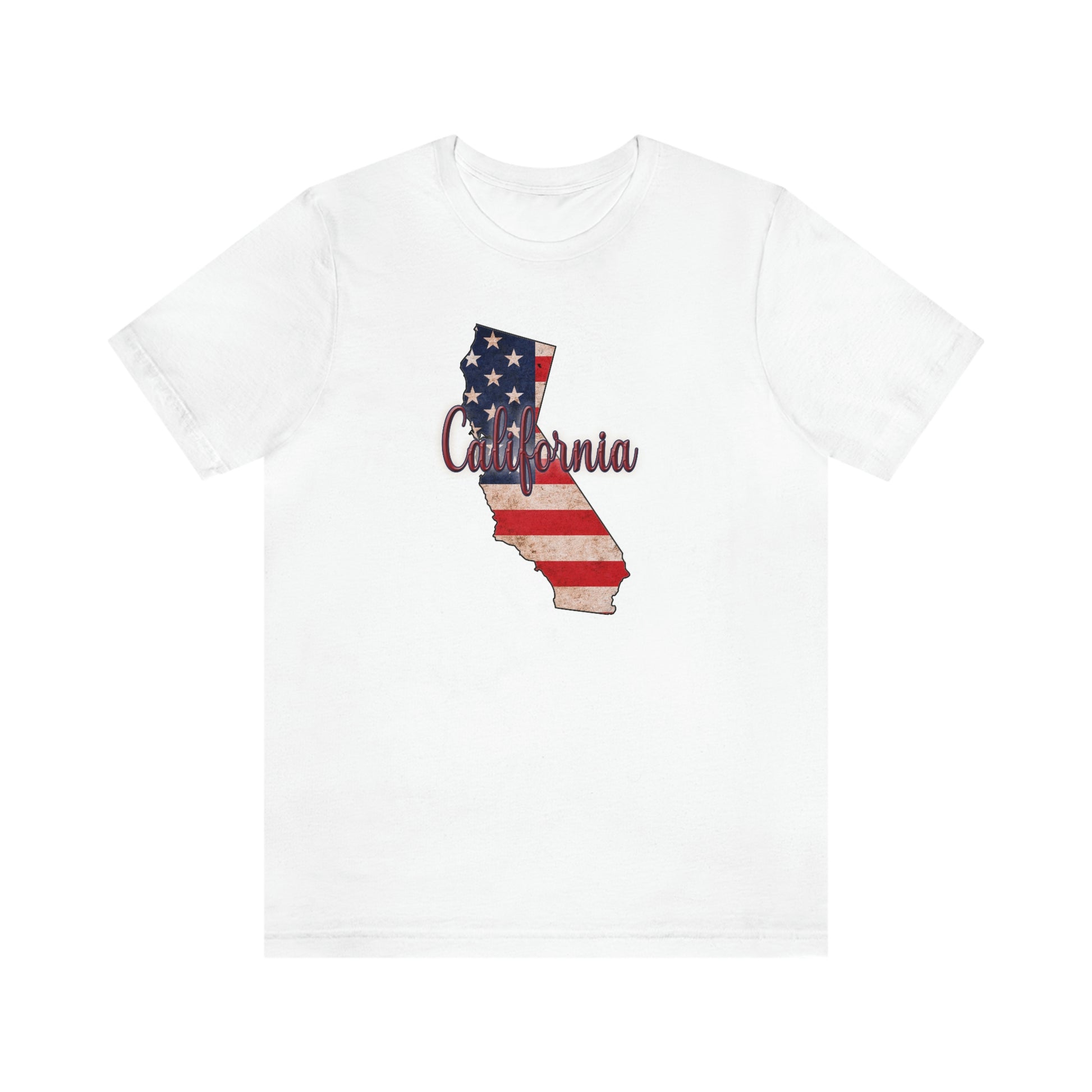 California US Flag Unisex Jersey Short Sleeve Tee Tshirt T-shirt