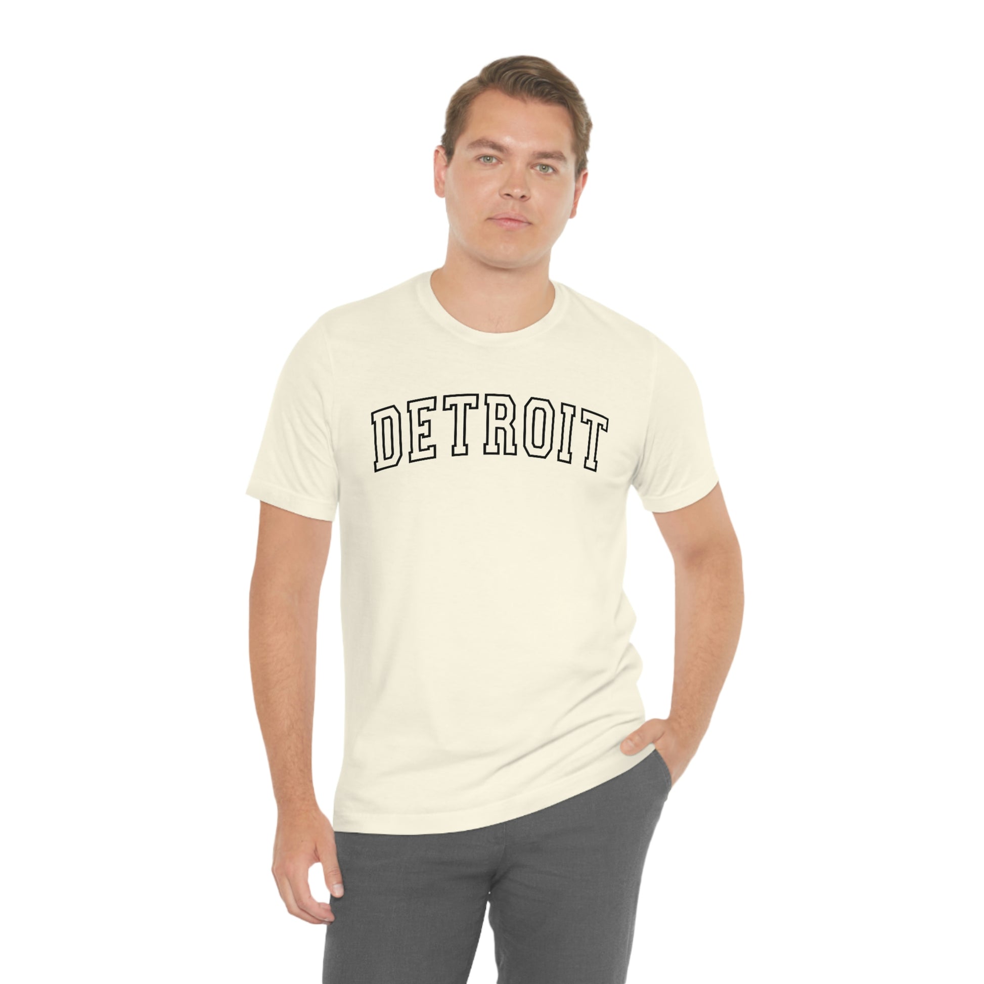 Detroit Varsity Letters Arch Short Sleeve T-shirt