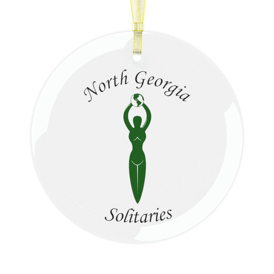 North Georgia Solitaries Glass Ornament