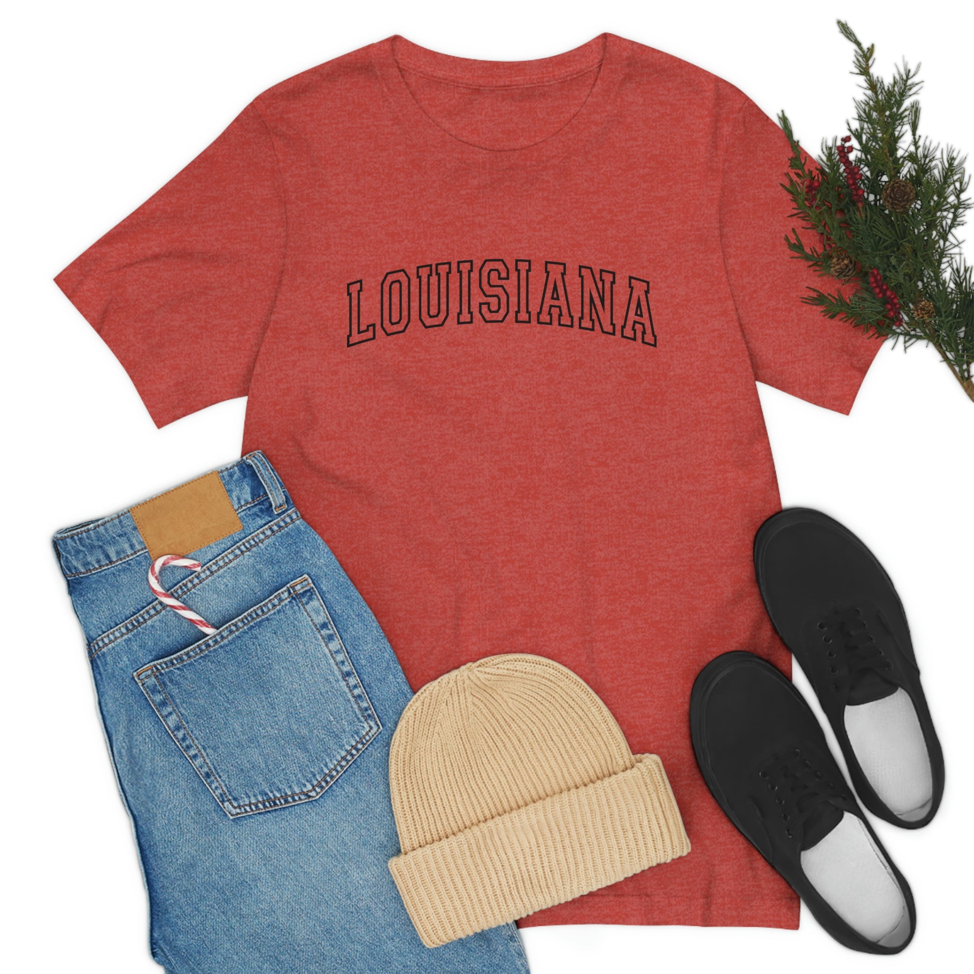 Louisiana Varsity Letters Arch Short Sleeve T-shirt