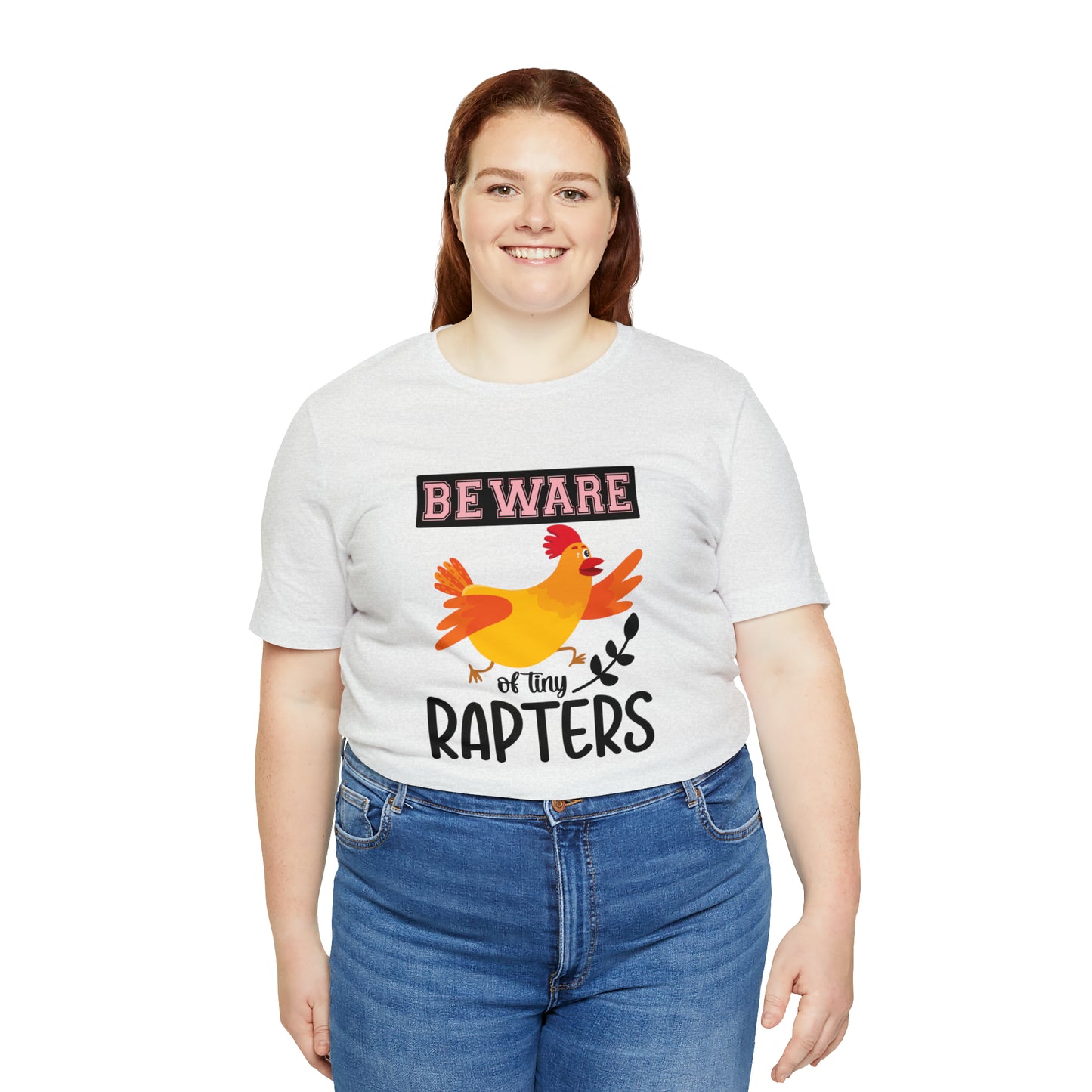 Beware of Tiny Raptors Short Sleeve Chicken T-shirt