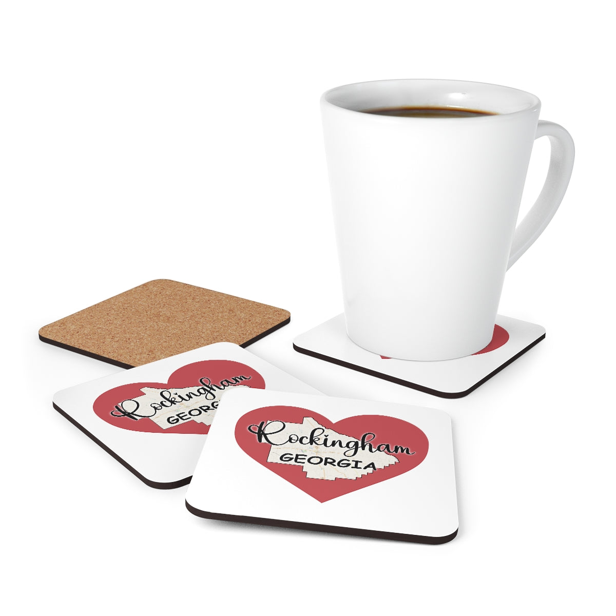 Rockingham Georgia Corkwood Coaster Set