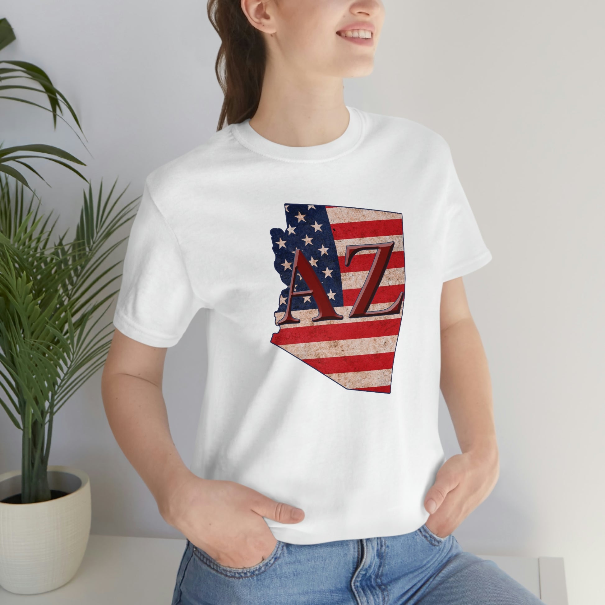 Arizona Flag AZ Unisex Jersey Short Sleeve Tee Tshirt T-shirt