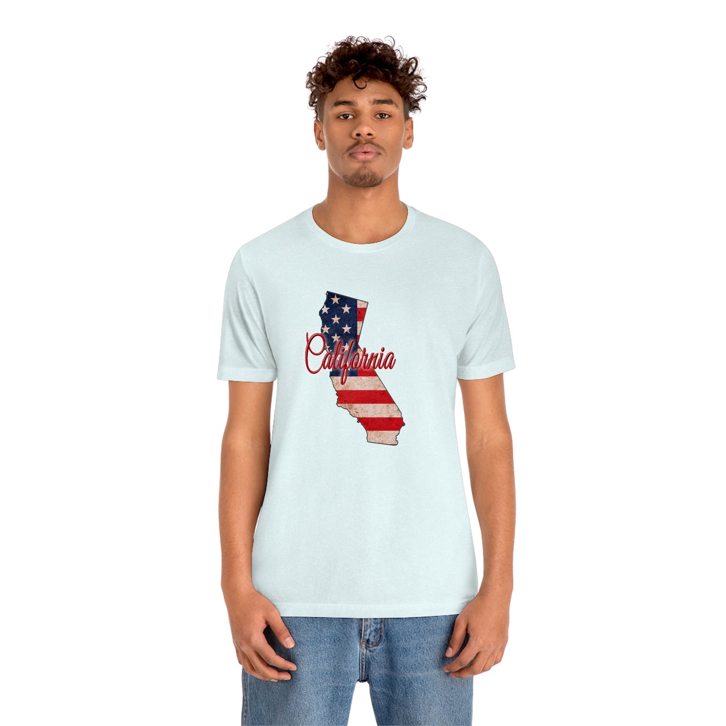 California US Flag Unisex Jersey Short Sleeve Tee Tshirt T-shirt