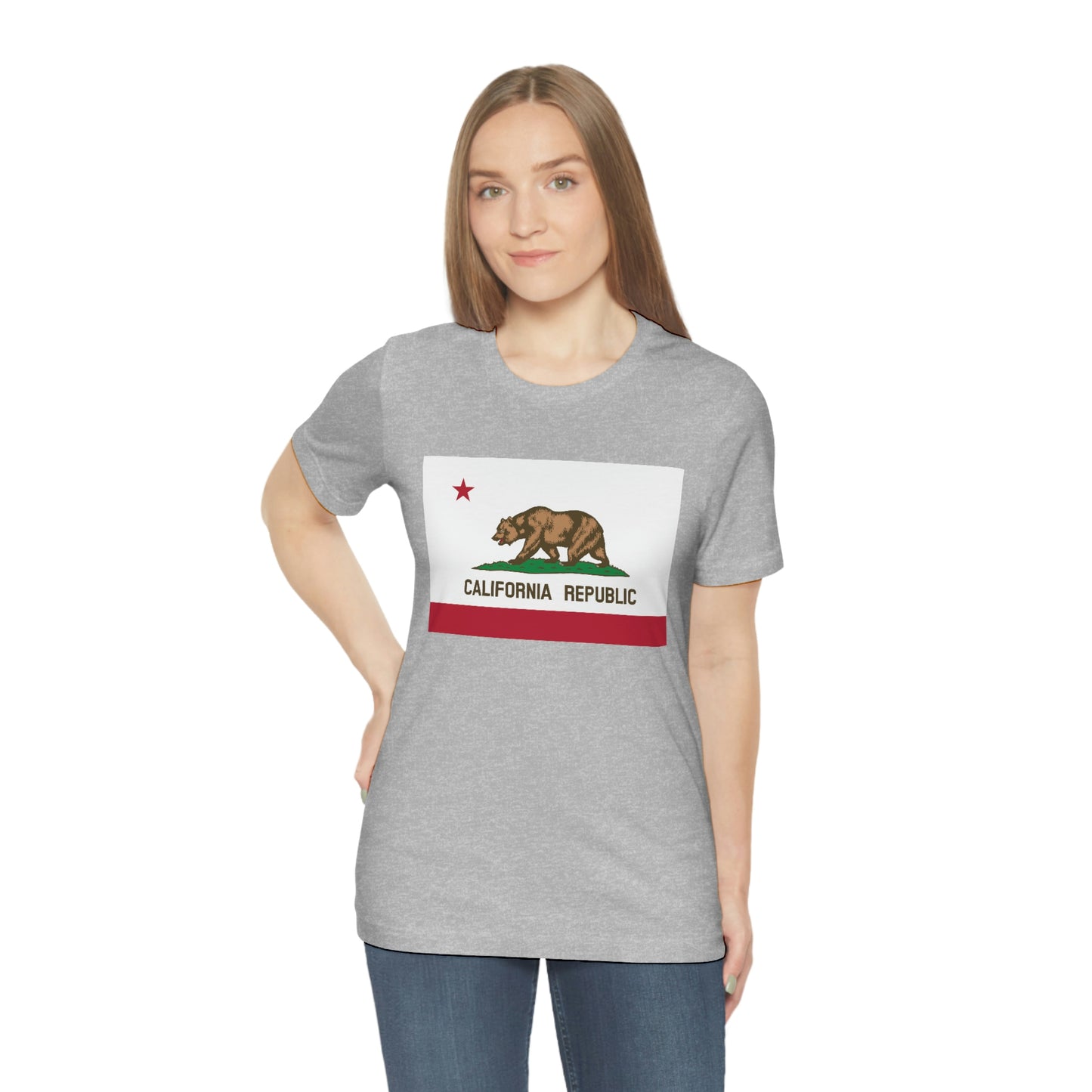 California Flag Unisex Jersey Short Sleeve Tee Tshirt T-shirt