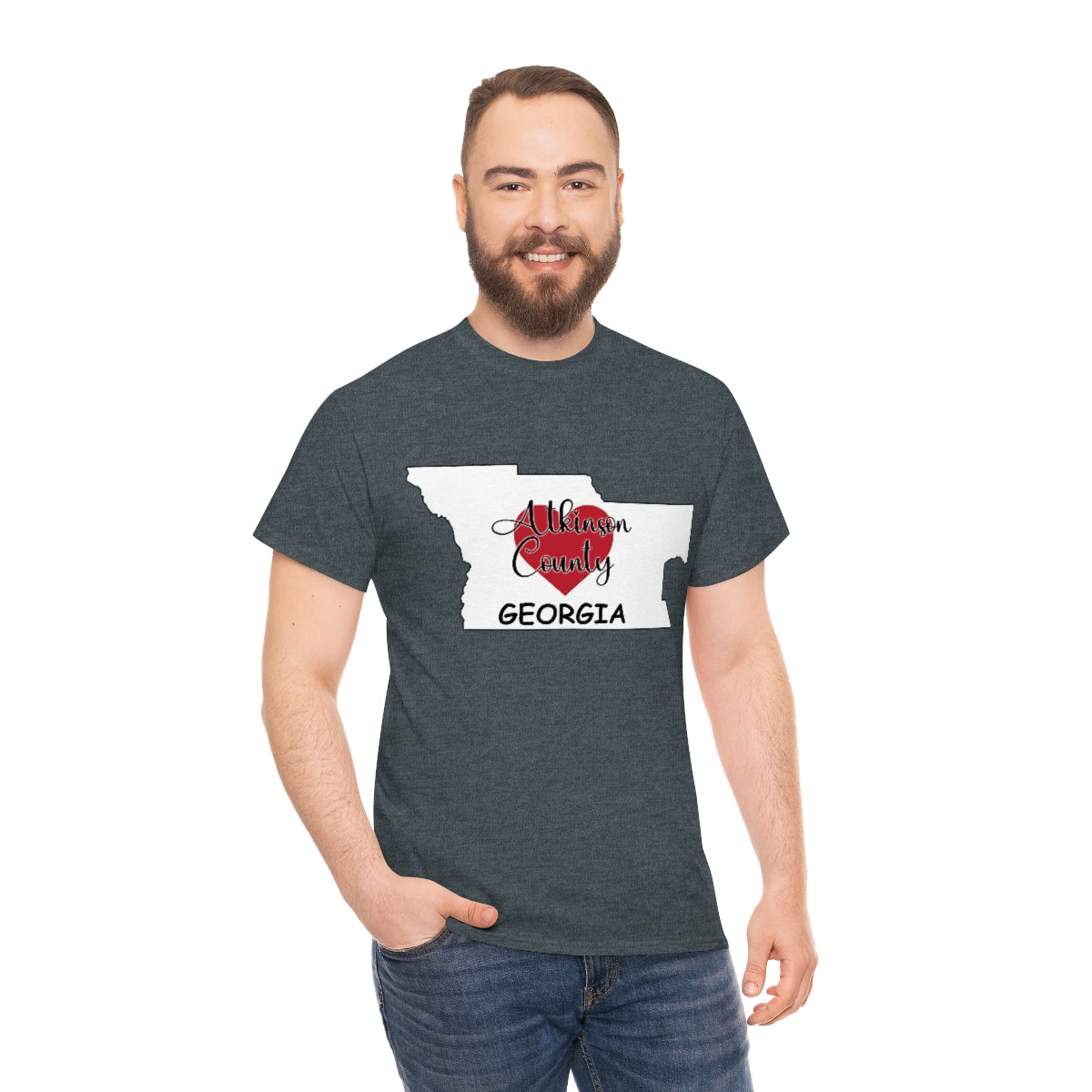 Atkinson County Georgia Unisex Heavy Cotton Tee