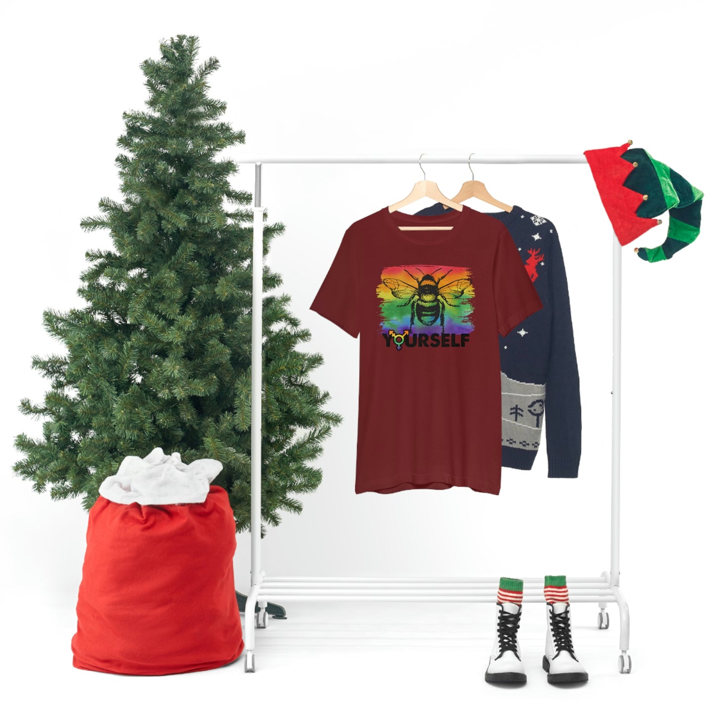 Bee Yourself LGBTQIA Print Unisex Jersey Short Sleeve Tee