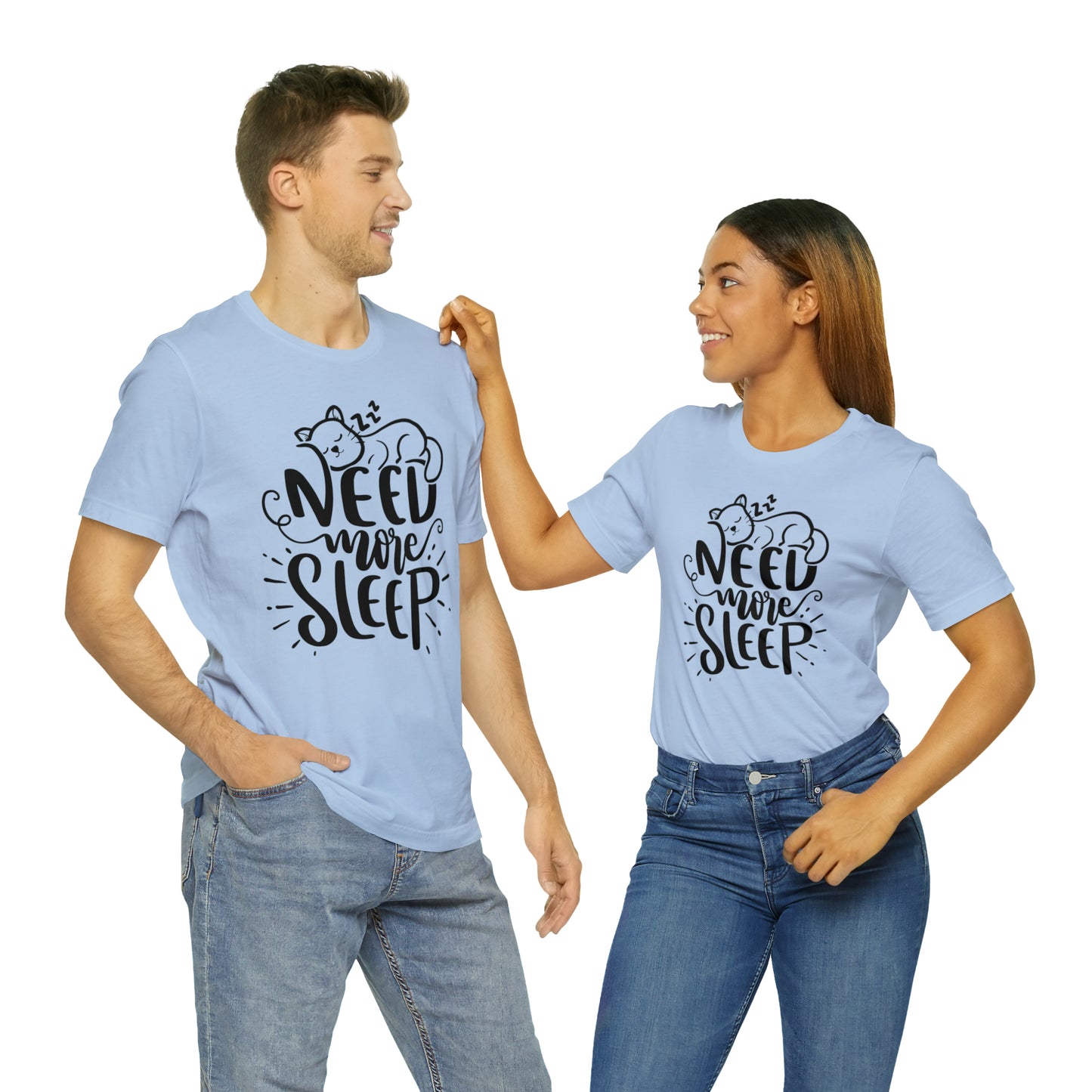 Need More Sleep Cat Short Sleeve T-shirt