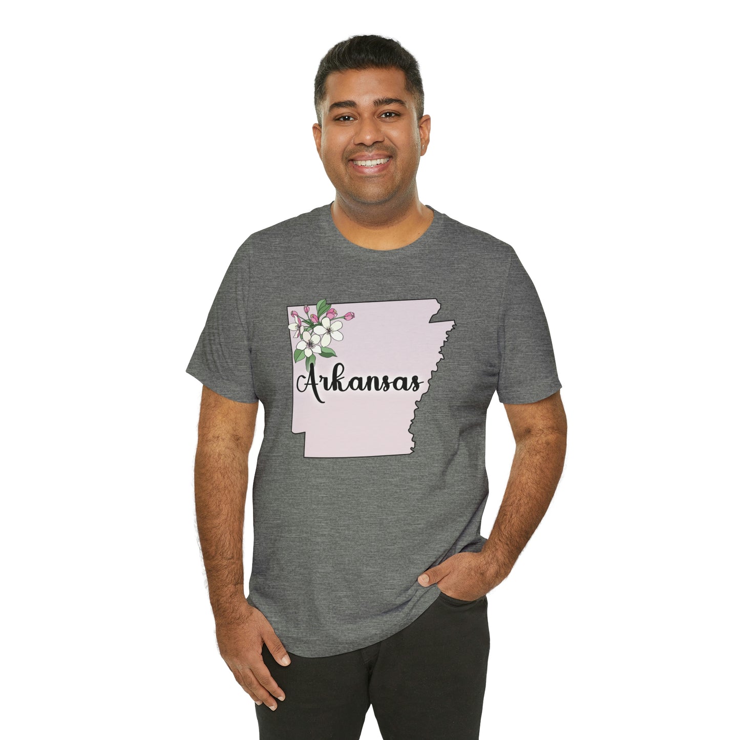 Arkansas State Flower Short Sleeve T-shirt