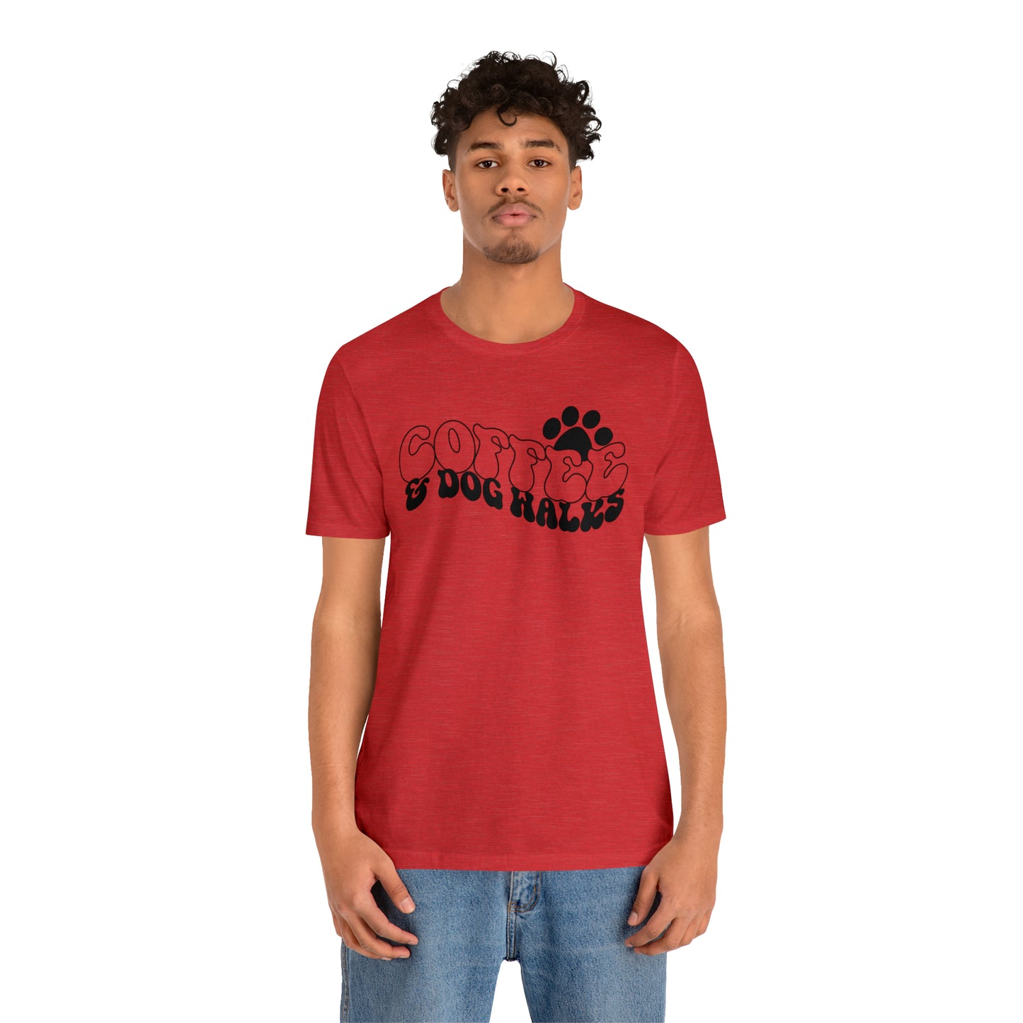 Coffee & Dog Walks Short Sleeve T-shirt