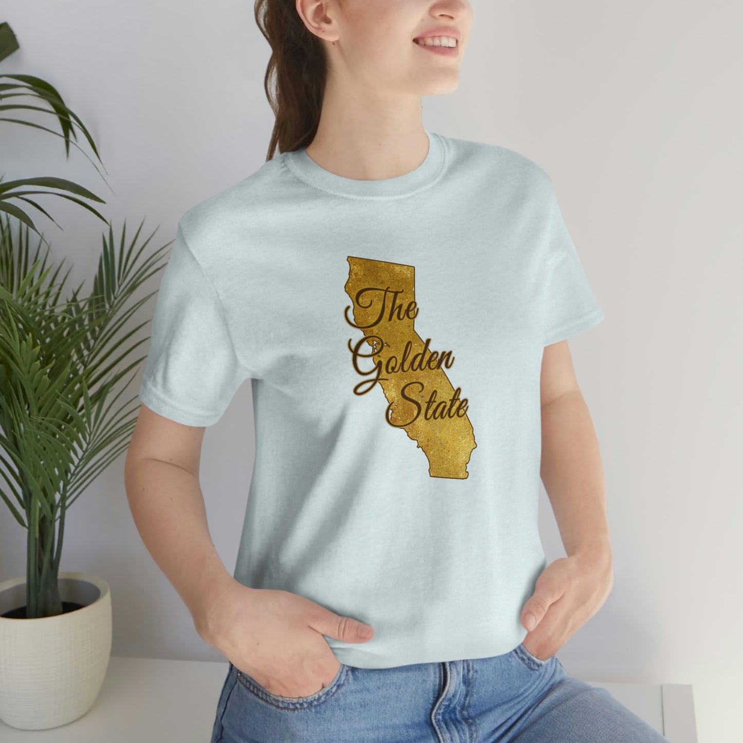 The Golden State California Unisex Jersey Short Sleeve Tee Tshirt T-shirt