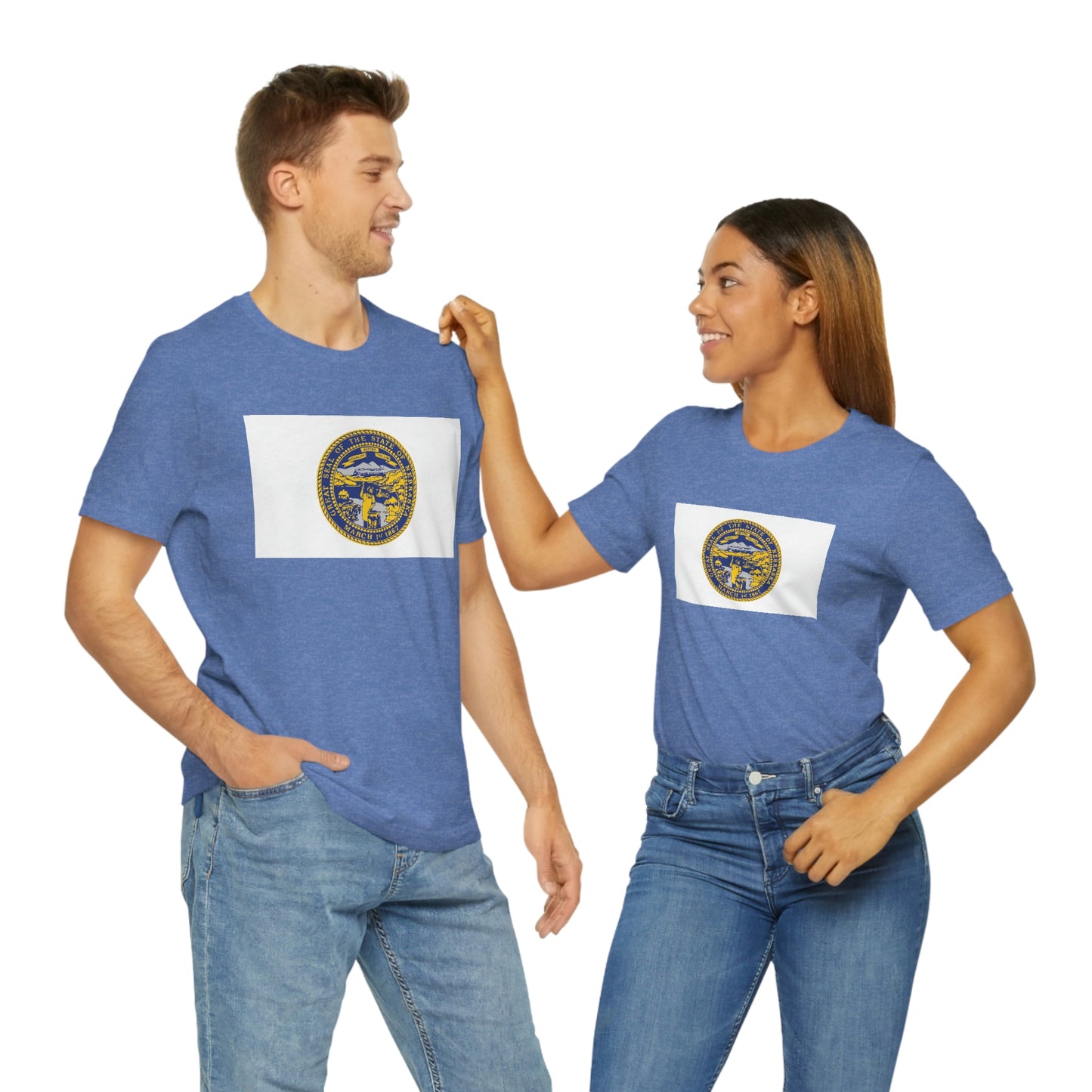 Nebraska Flag Unisex Jersey Short Sleeve Tee Tshirt T-shirt
