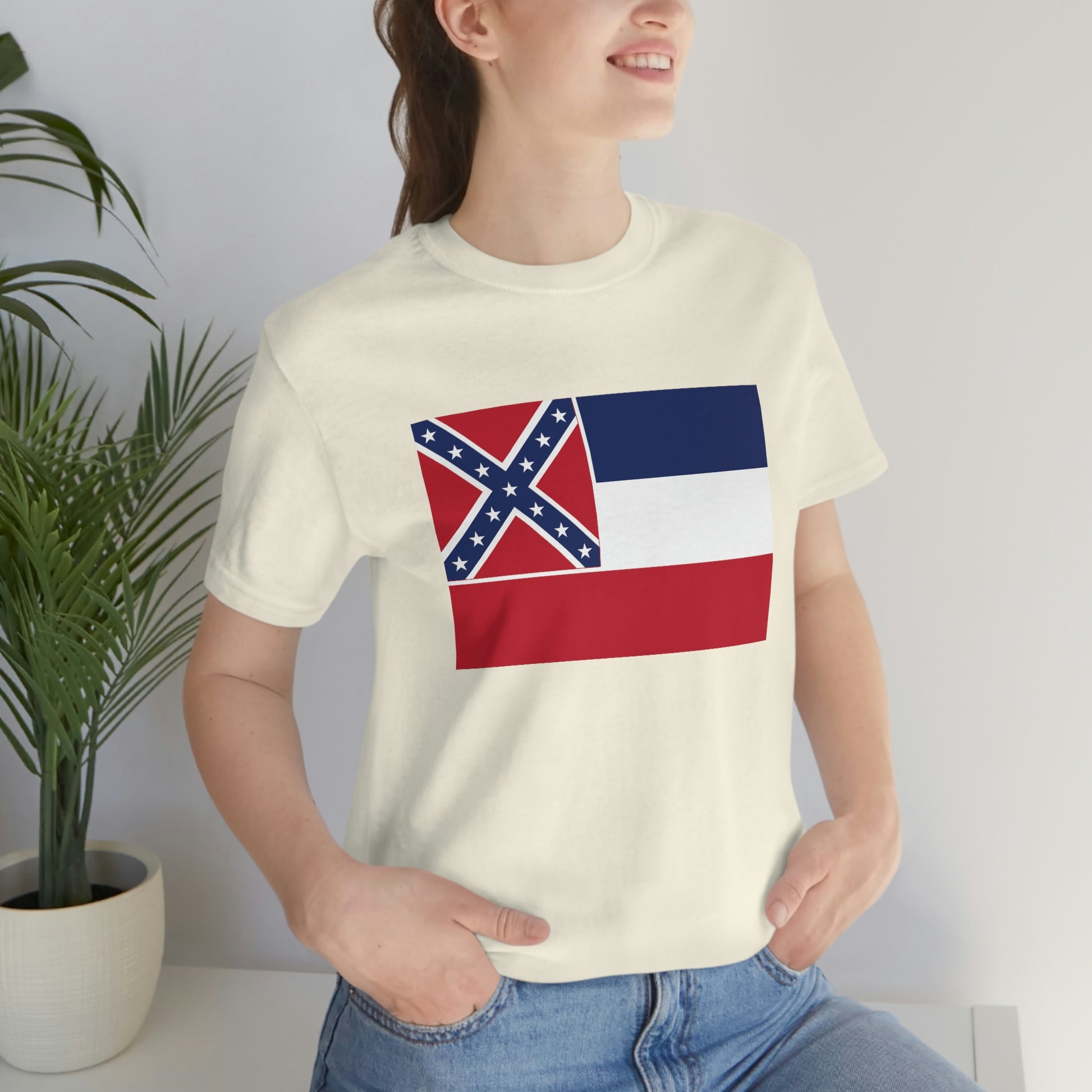 Mississippi Flag Unisex Jersey Short Sleeve Tee Tshirt T-shirt