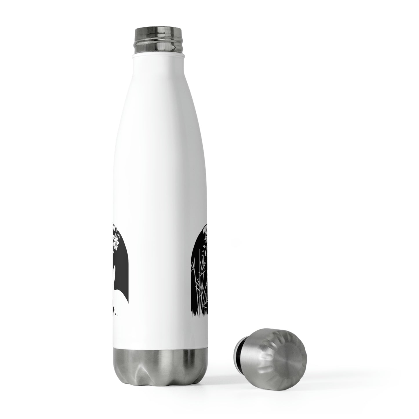 Bunny Silhouette Scene Easter Rabbit 20oz Insulated Bottle