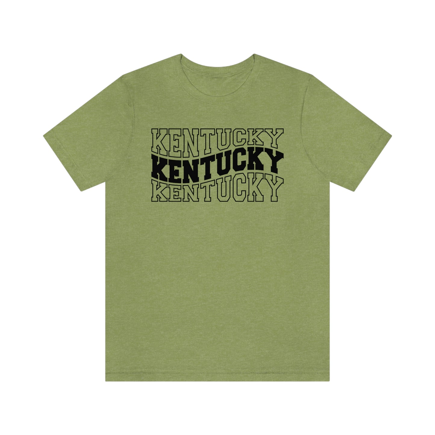 Kentucky Varsity Letters Triple Wavy Short Sleeve T-shirt