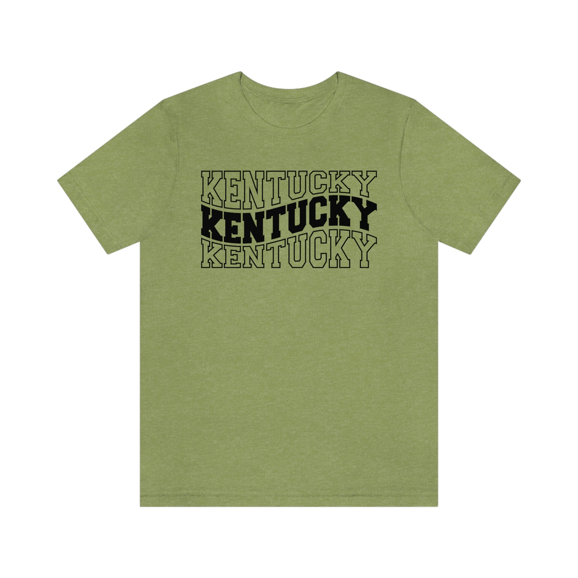 Kentucky Varsity Letters Triple Wavy Short Sleeve T-shirt