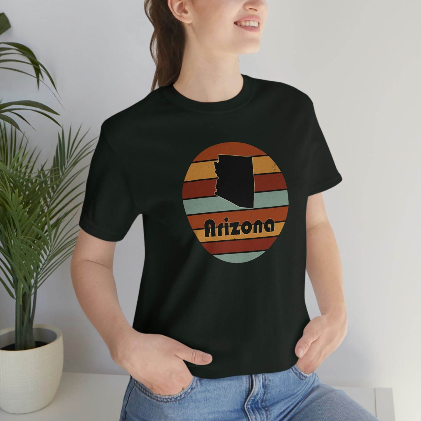 Arizona Retro Sunset Unisex Jersey Short Sleeve Tee Tshirt T-shirt