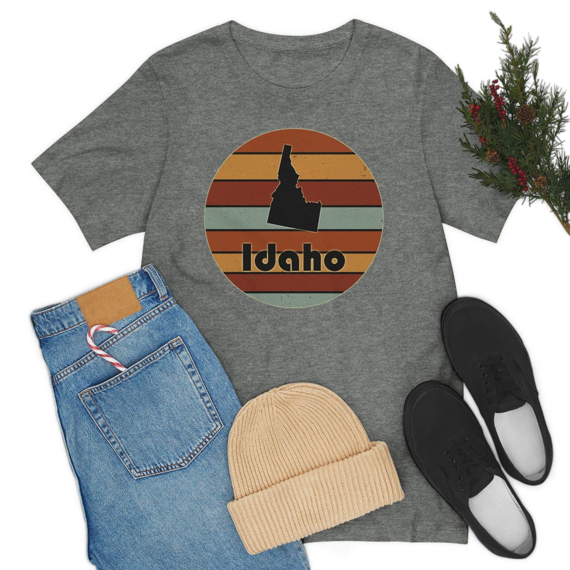 Idaho Retro Sunset Short Sleeve T-shirt