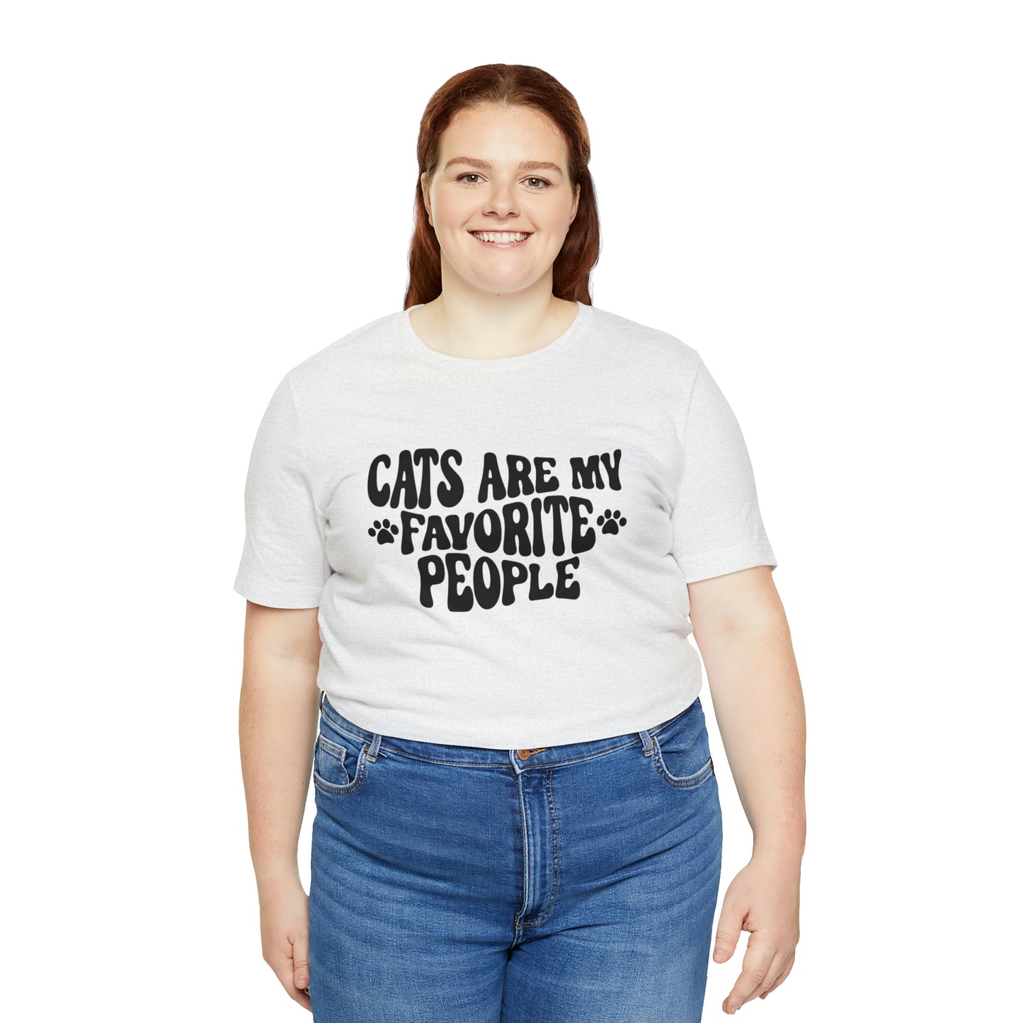 Cats Are My Favorite People Short Sleeve T-shirt
