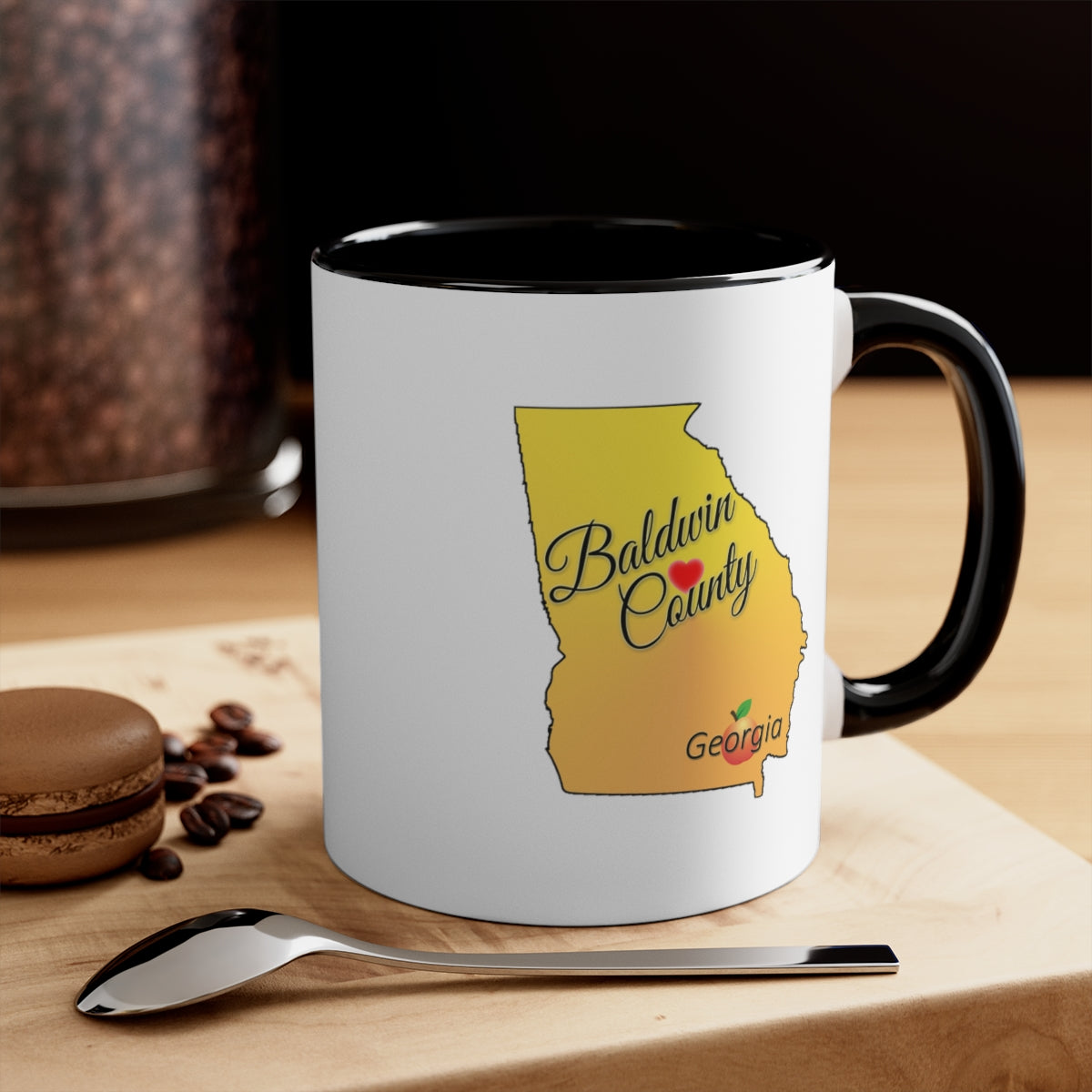 Baldwin County Georgia Accent Coffee Mug, 11oz