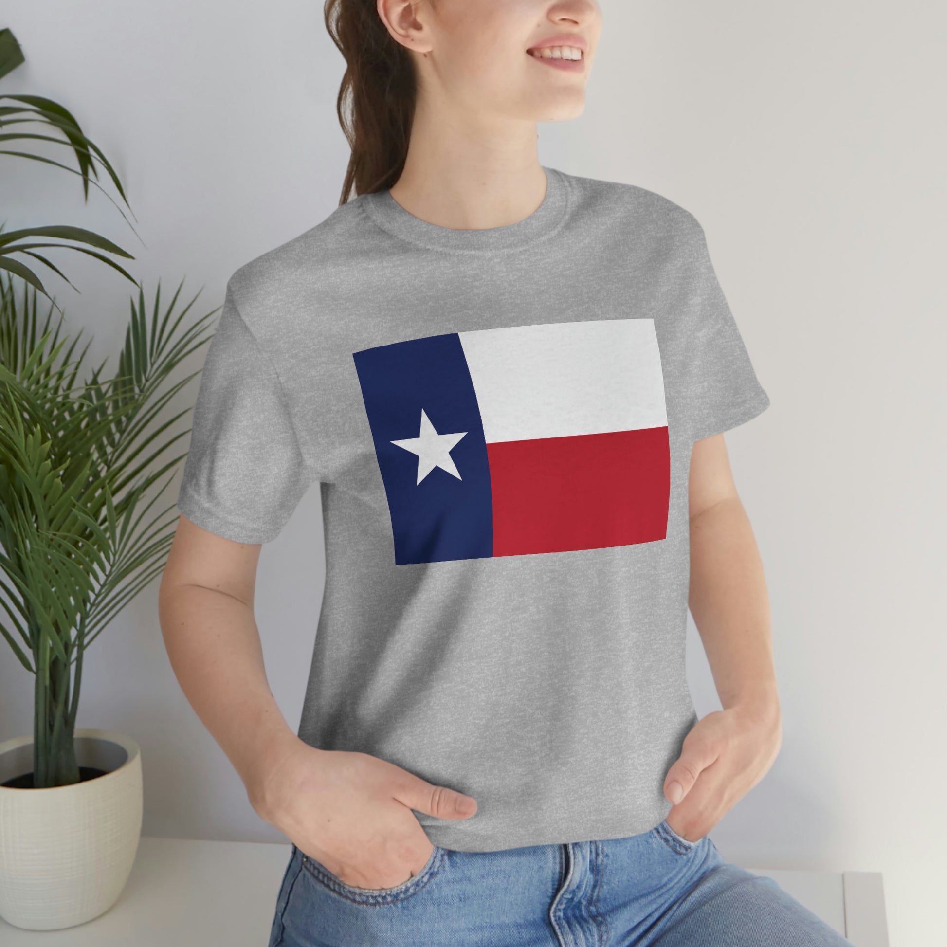 Texas Flag Unisex Jersey Short Sleeve Tee Tshirt T-shirt