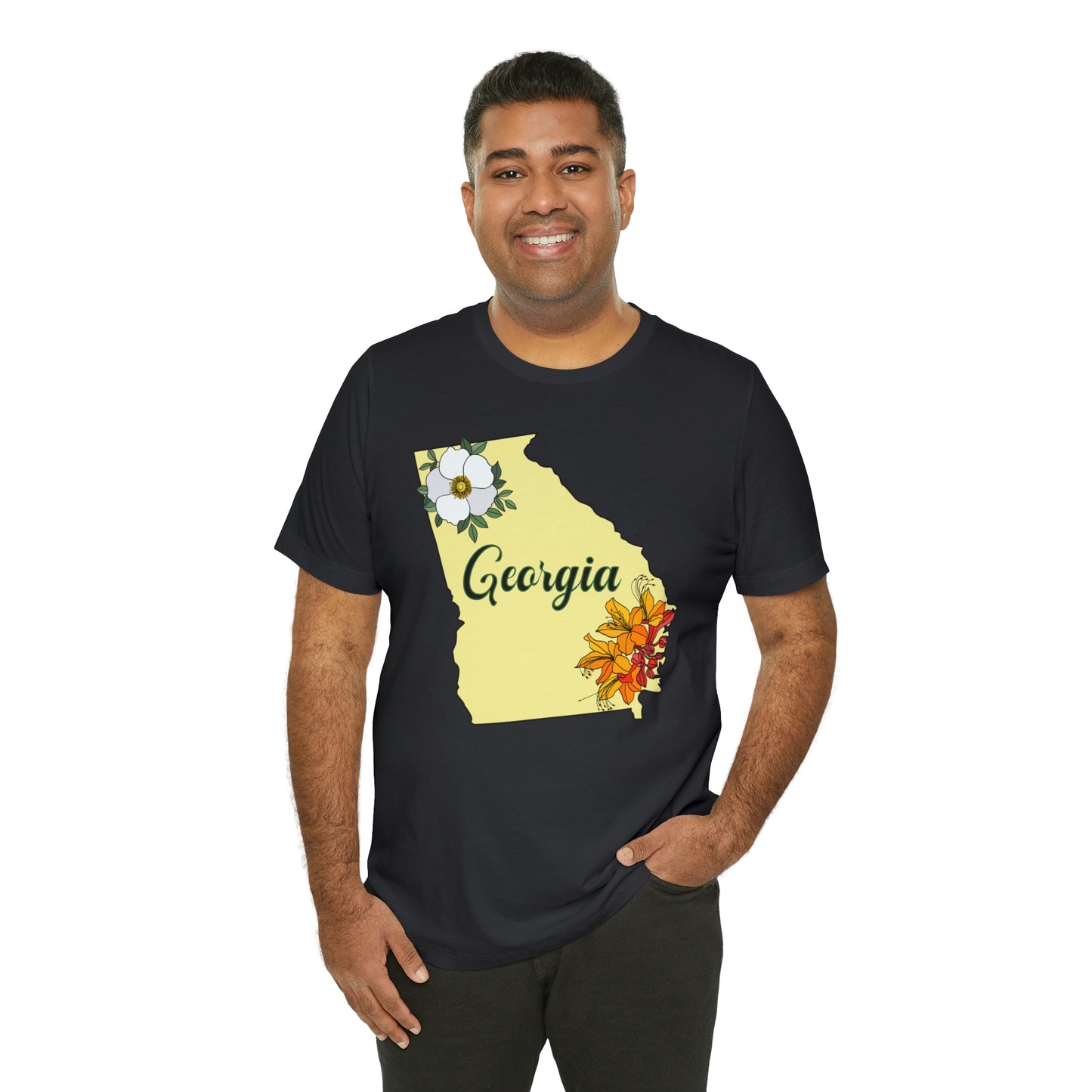 Georgia State Flower Short Sleeve T-shirt