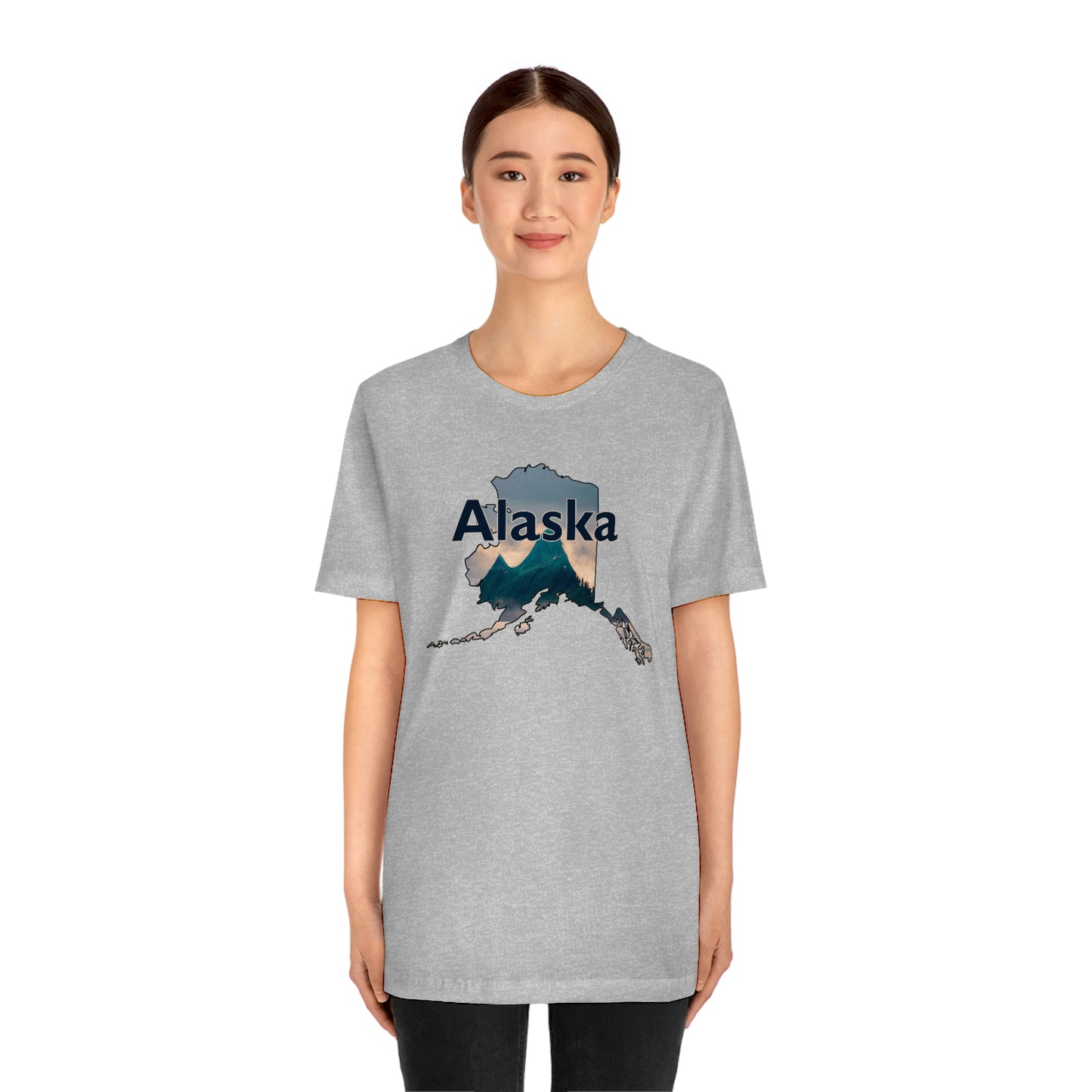 Alaska Mountains Unisex Jersey Short Sleeve T-shirt