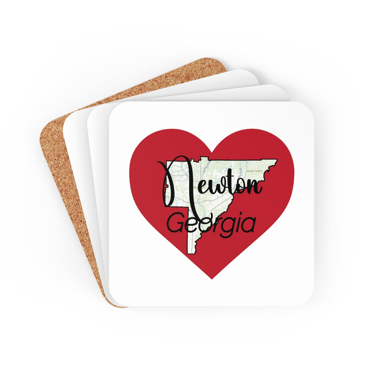Newton Georgia Corkwood Coaster Set