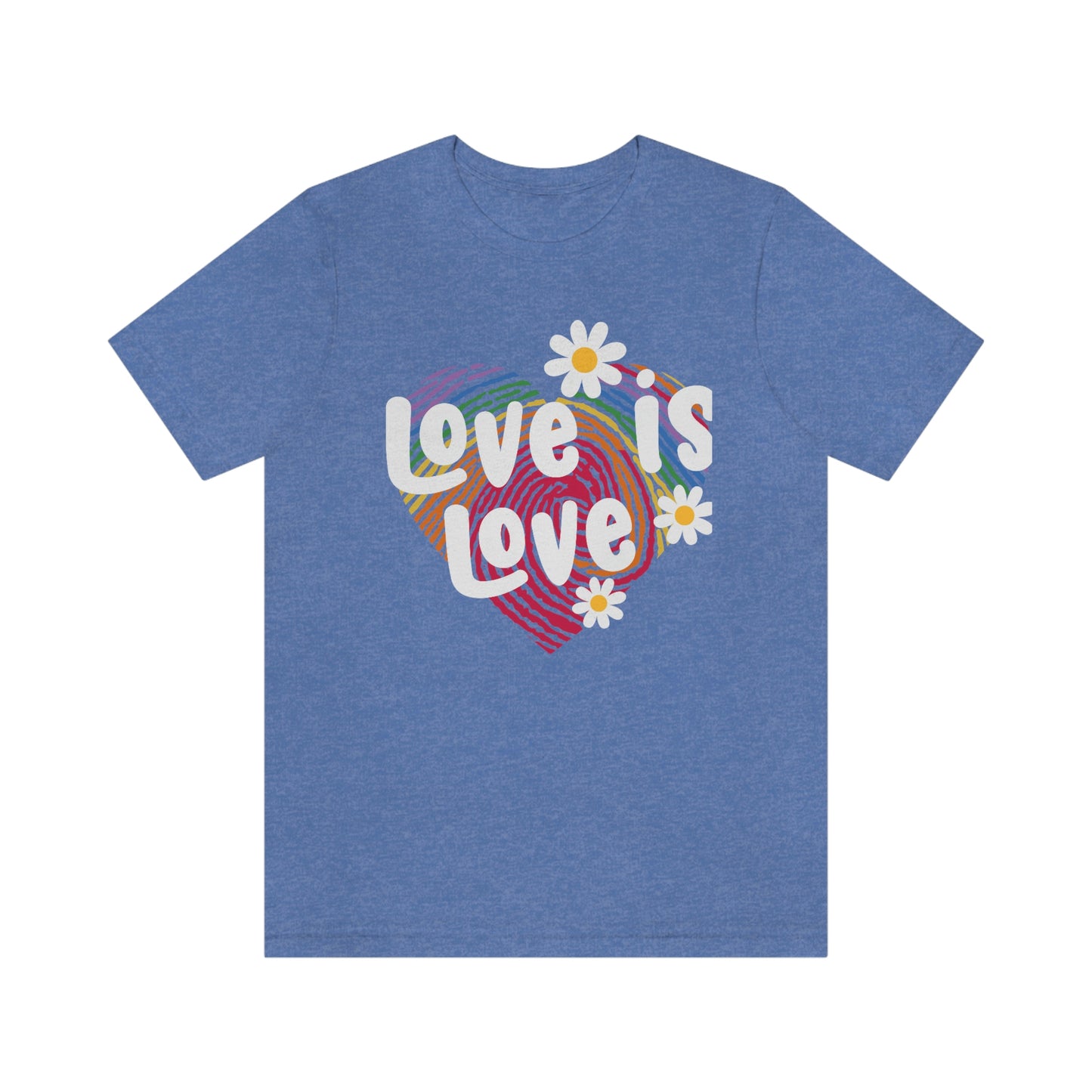 Love is Love Print Unisex Jersey Short Sleeve Tee
