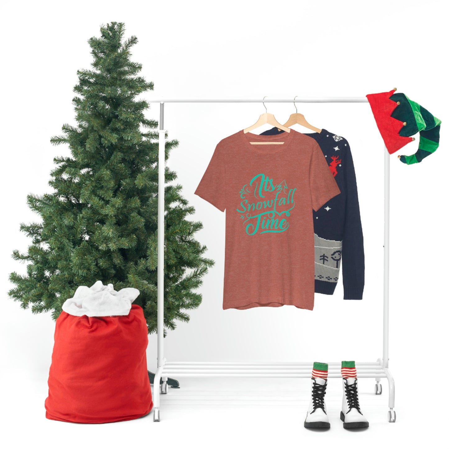 It's Snowfall Time Print Unisex Jersey Short Sleeve Tee