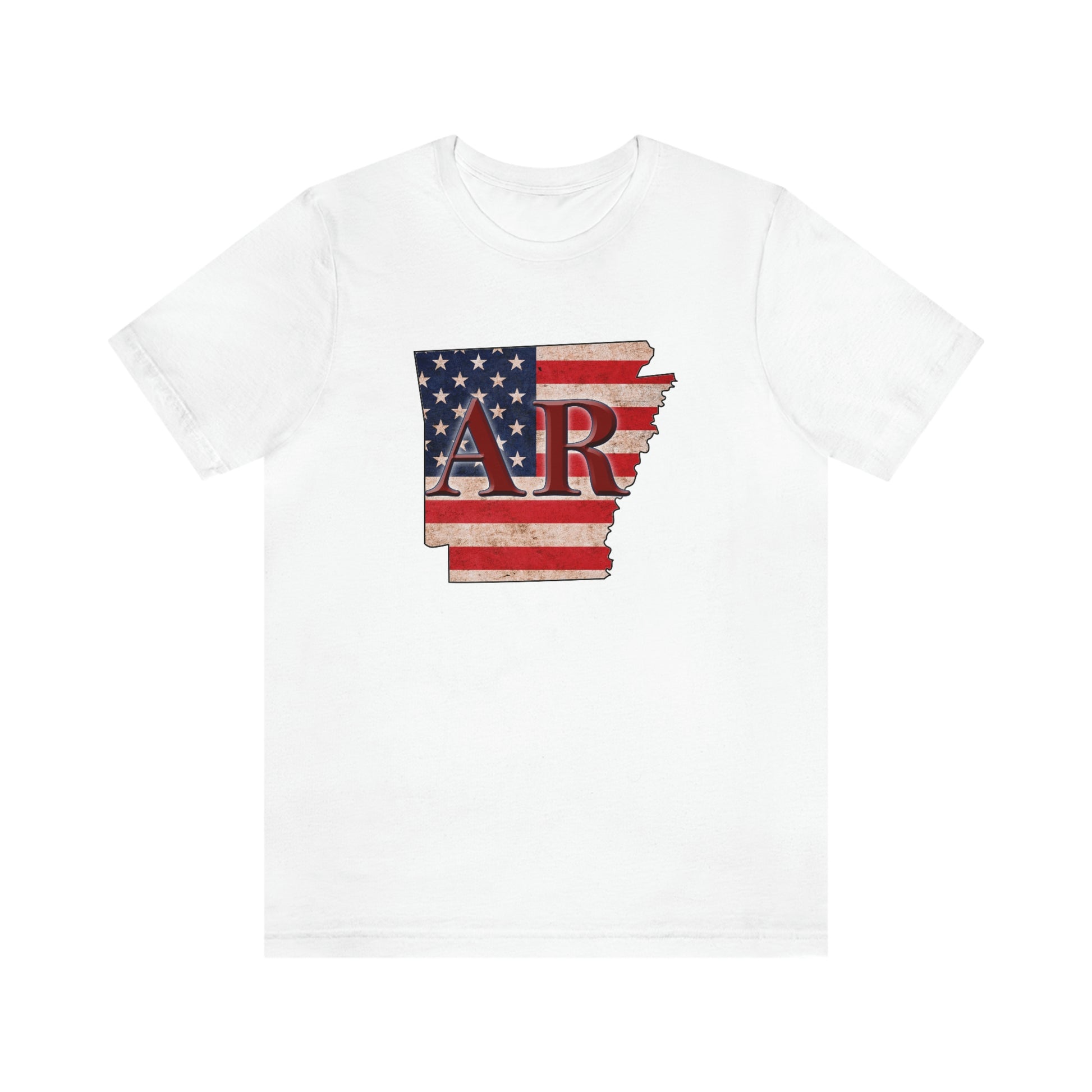 Arkansas AR US Flag Unisex Jersey Short Sleeve Tee Tshirt T-shirt