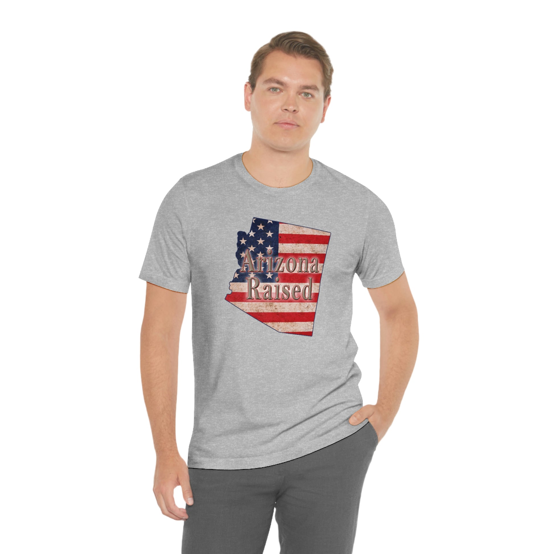 Arizona Raised Flag Unisex Jersey Short Sleeve Tee Tshirt T-shirt
