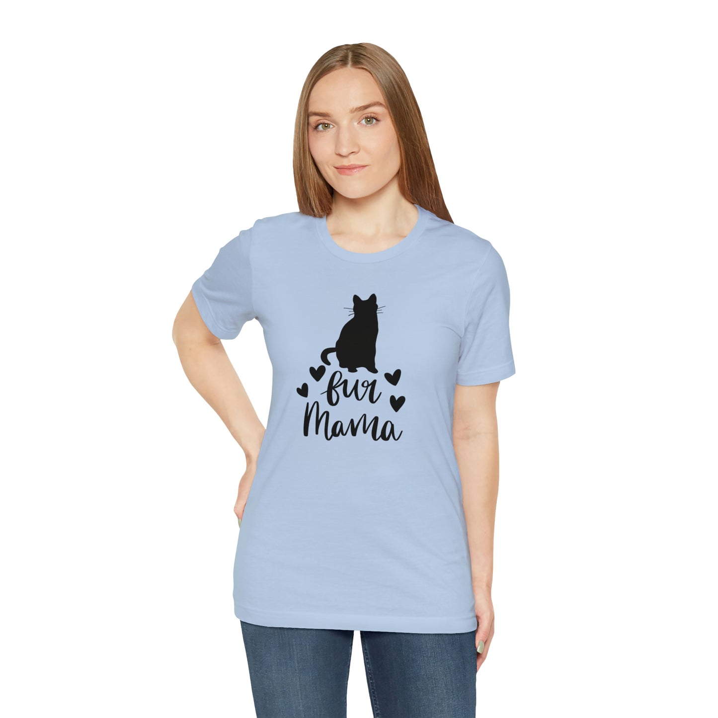 Fur Mama Cat Short Sleeve T-shirt