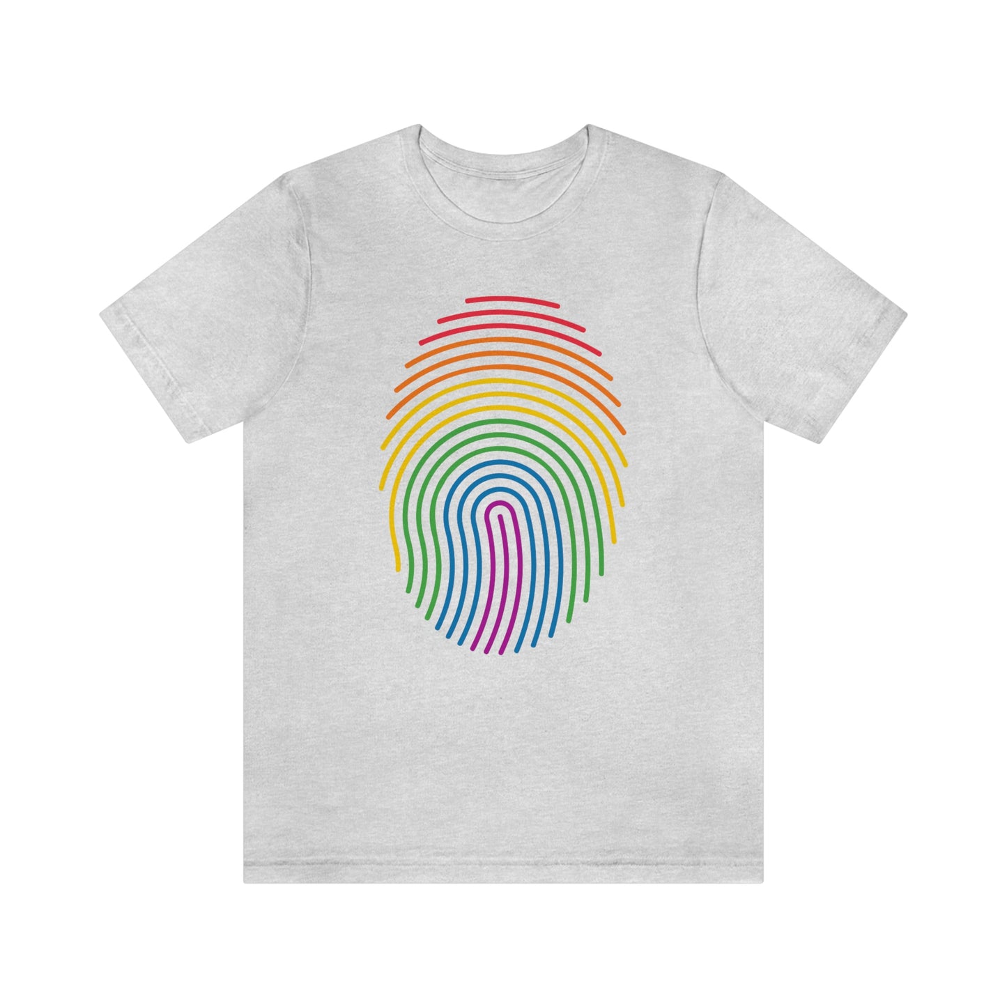 Fingerprint LGBTQIA Print Unisex Jersey Short Sleeve Tee