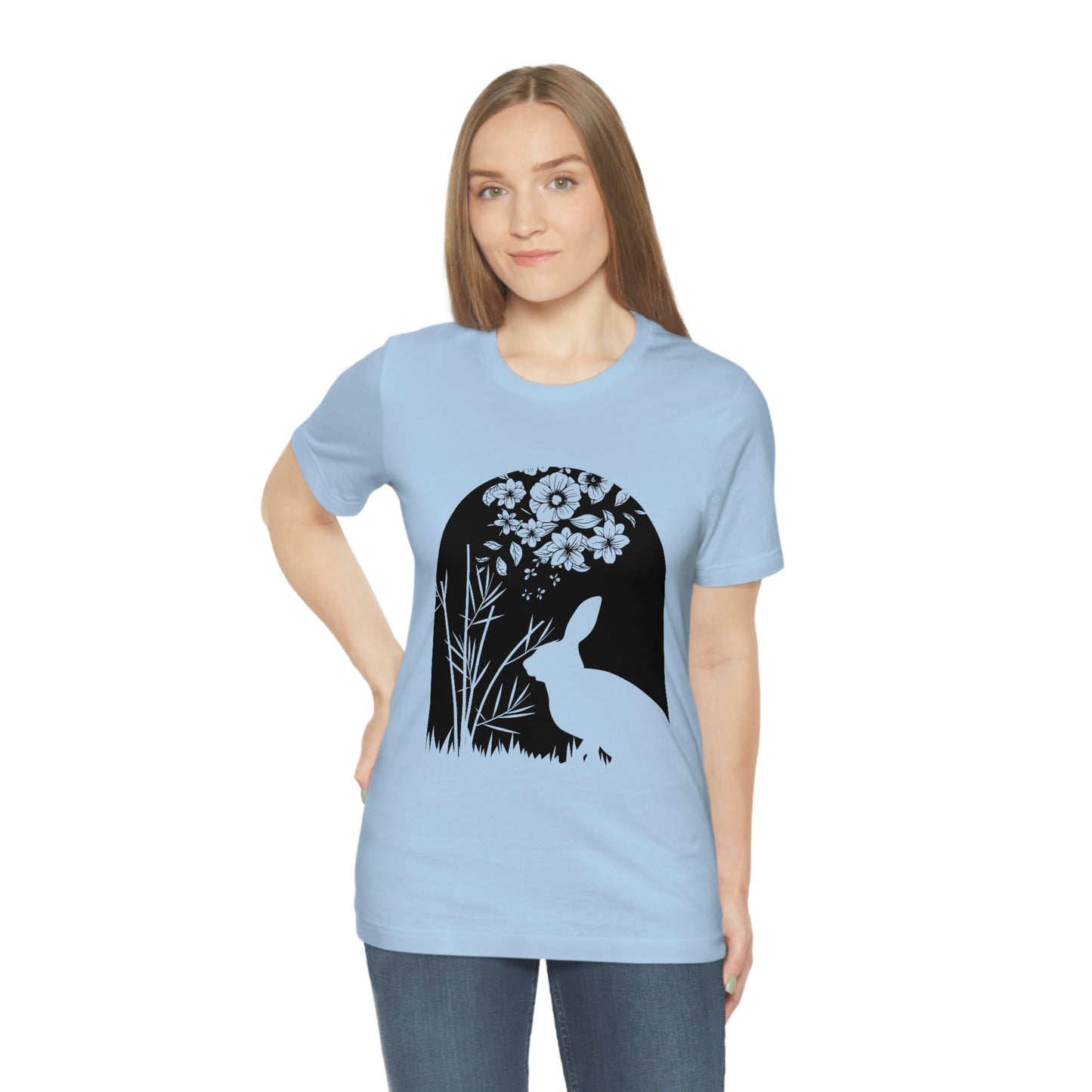 Bunny silhouette scene tshirt tee t-shirt