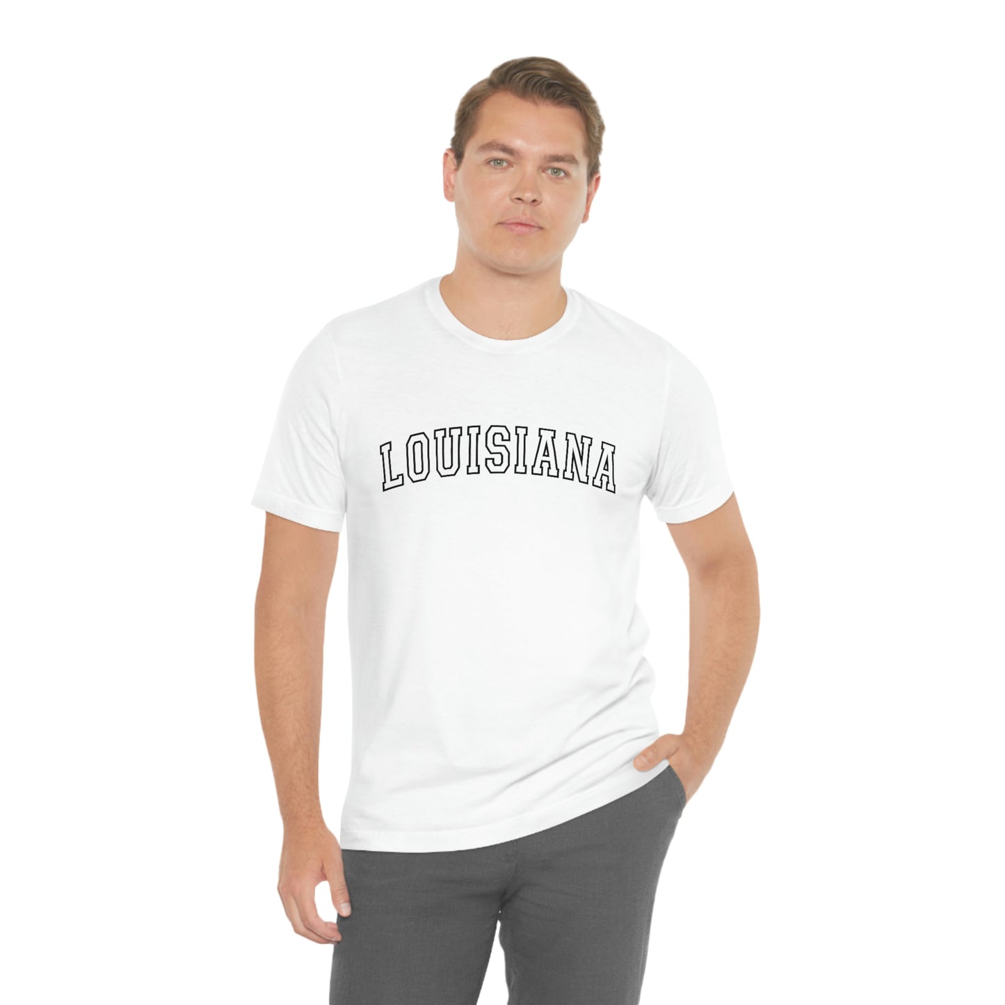 Louisiana Varsity Letters Arch Short Sleeve T-shirt