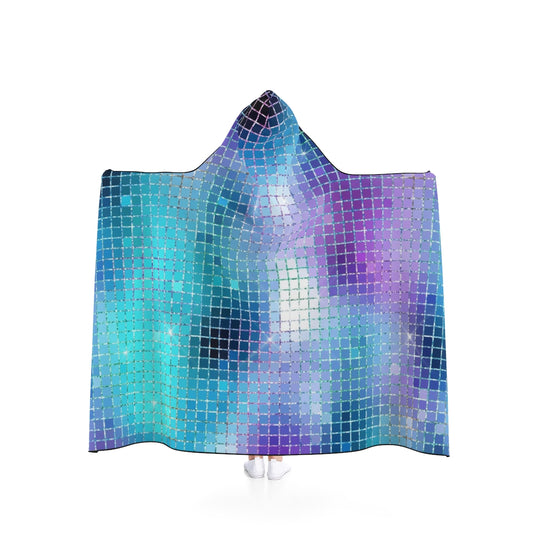 Purple Blue Mermaid Hooded Blanket