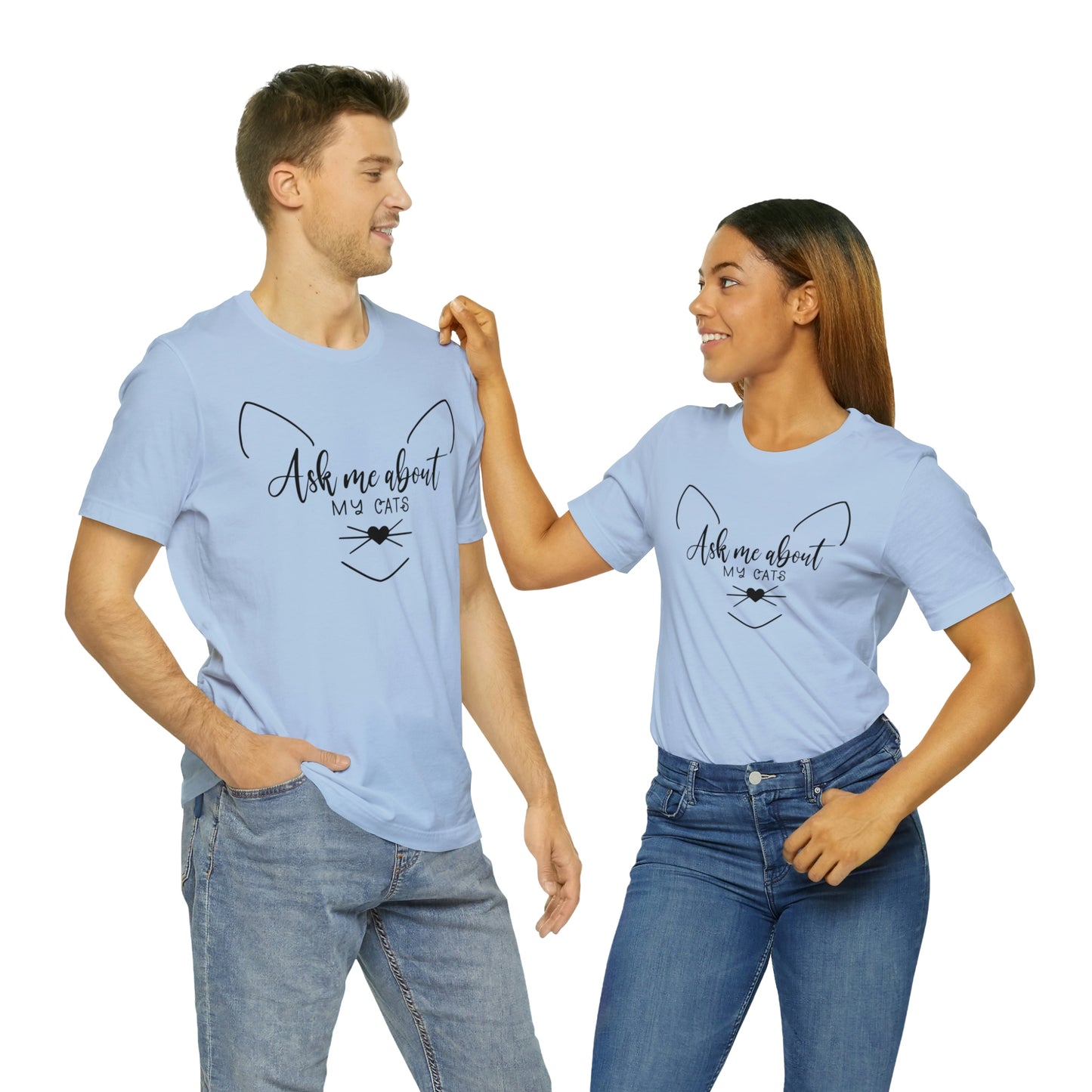 Ask Me About My Cats Short Sleeve T-shirt