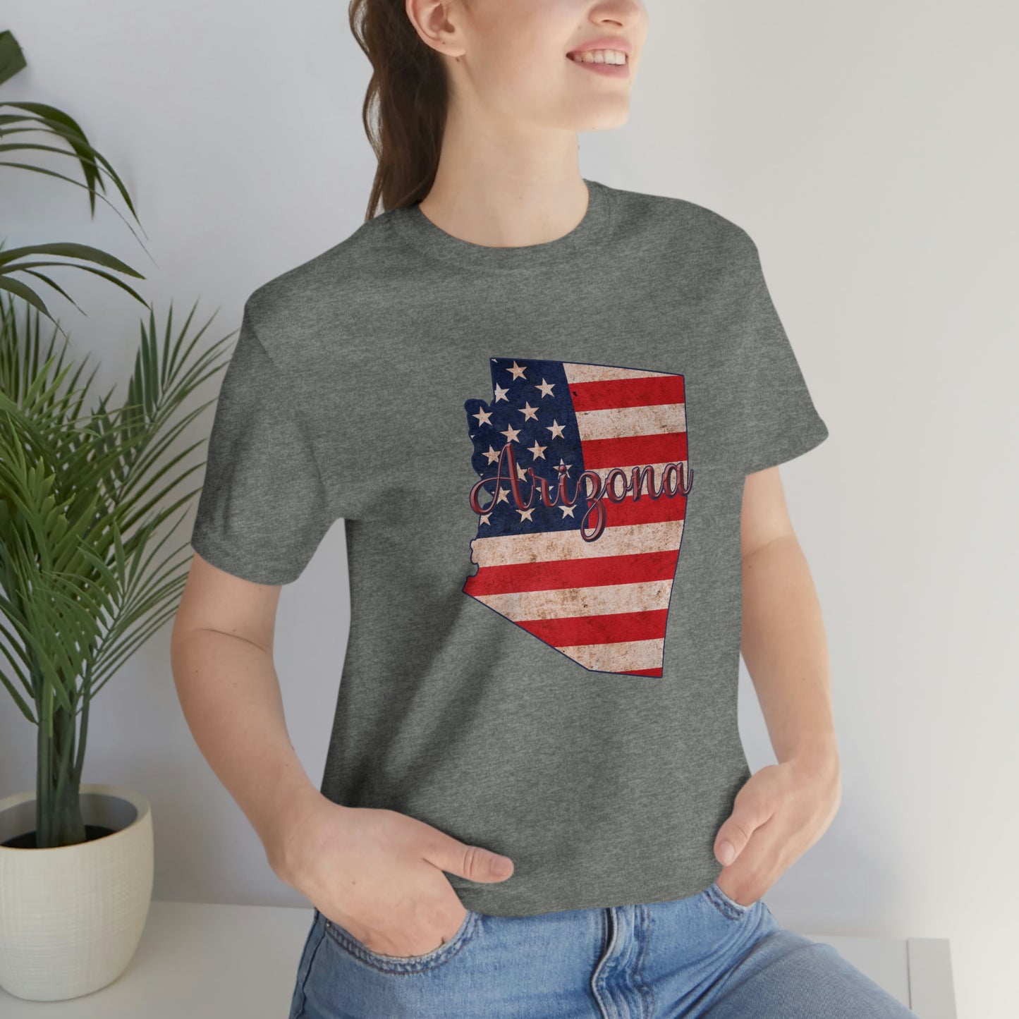 Arizona Flag Unisex Jersey Short Sleeve Tee Tshirt T-shirt