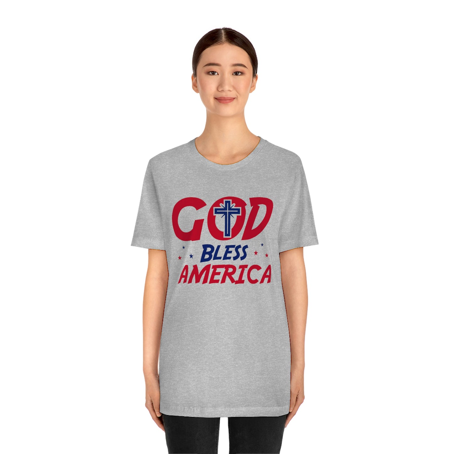 God Bless America Unisex Jersey Short Sleeve Tee