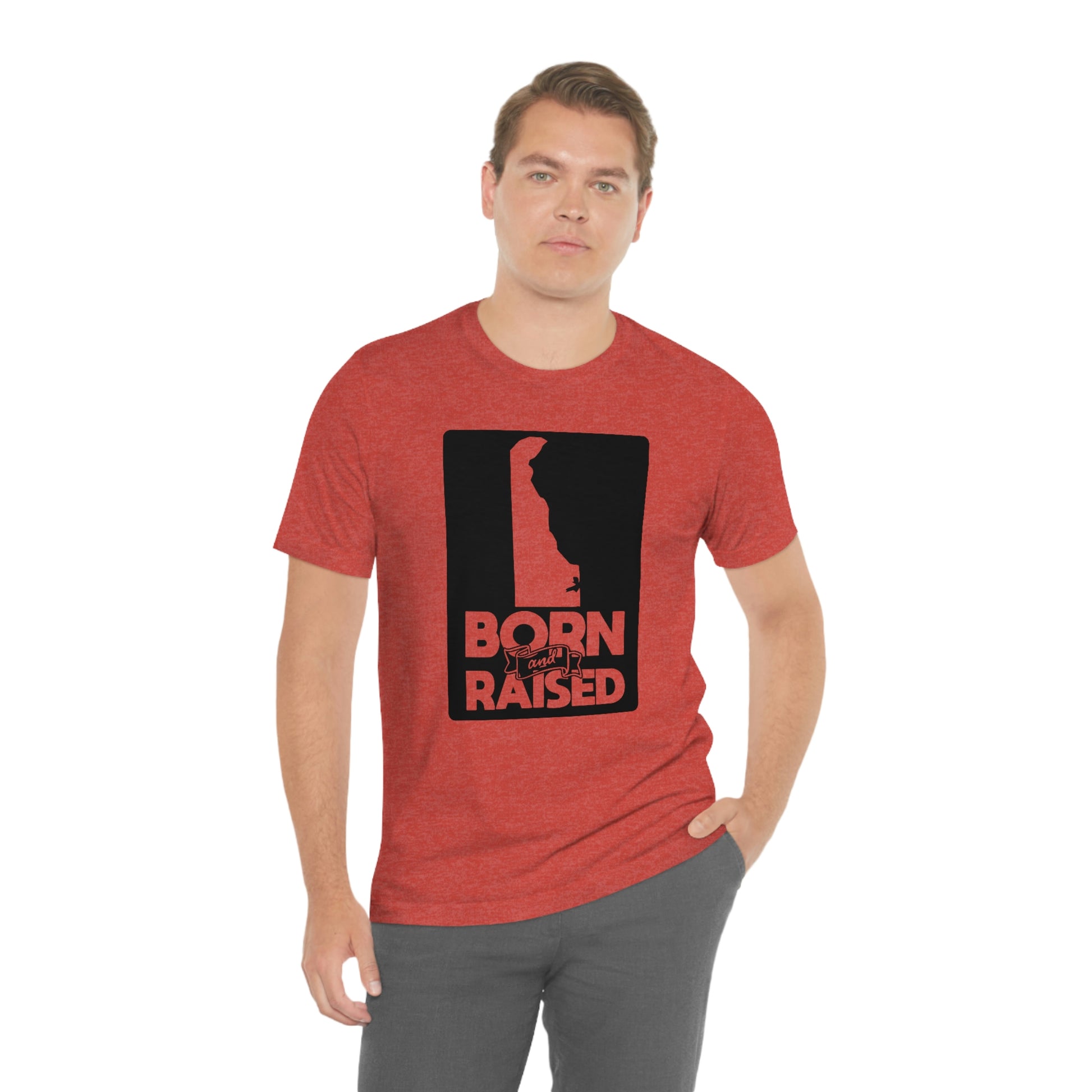 Delaware Born and Raised Short Sleeve  T-shirt