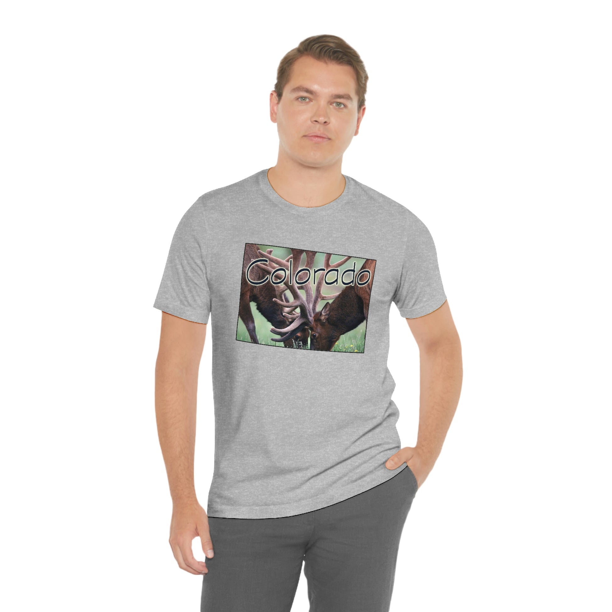 Colorado Elk Unisex Jersey Short Sleeve Tee Tshirt T-shirt