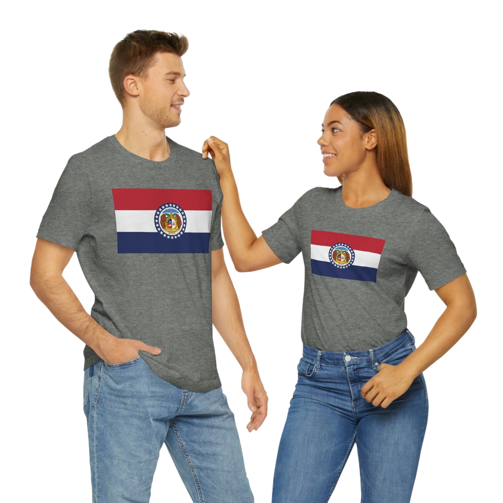 Missouri Flag Unisex Jersey Short Sleeve Tee Tshirt T-shirt