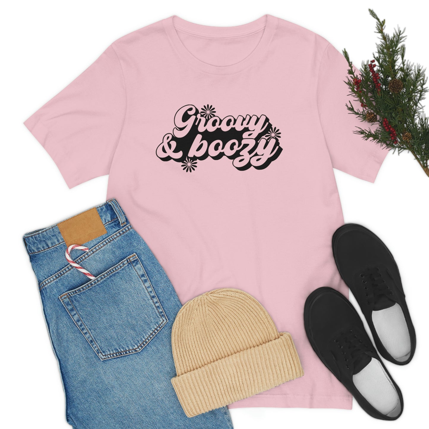Groovy and Boozy Unisex Jersey Short Sleeve Tee