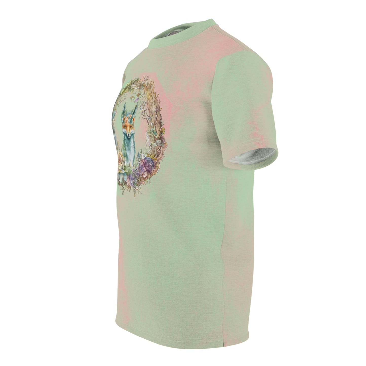 Spring Fox Wreath Unisex T-shirt