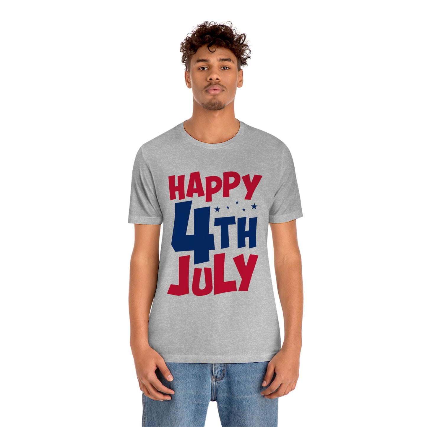Happy 4th of July Unisex Jersey Short Sleeve Tee