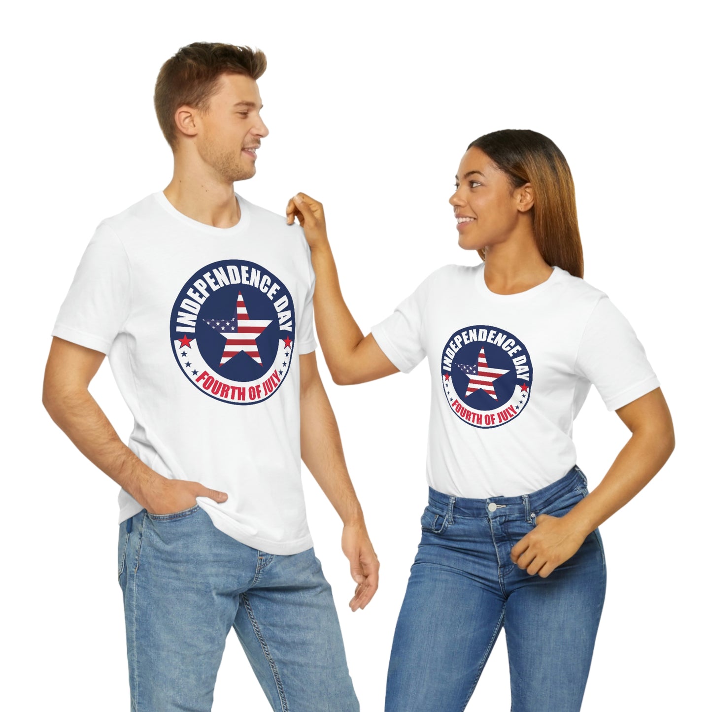 Independence Day Happy 4th of July Unisex Jersey Short Sleeve Tee