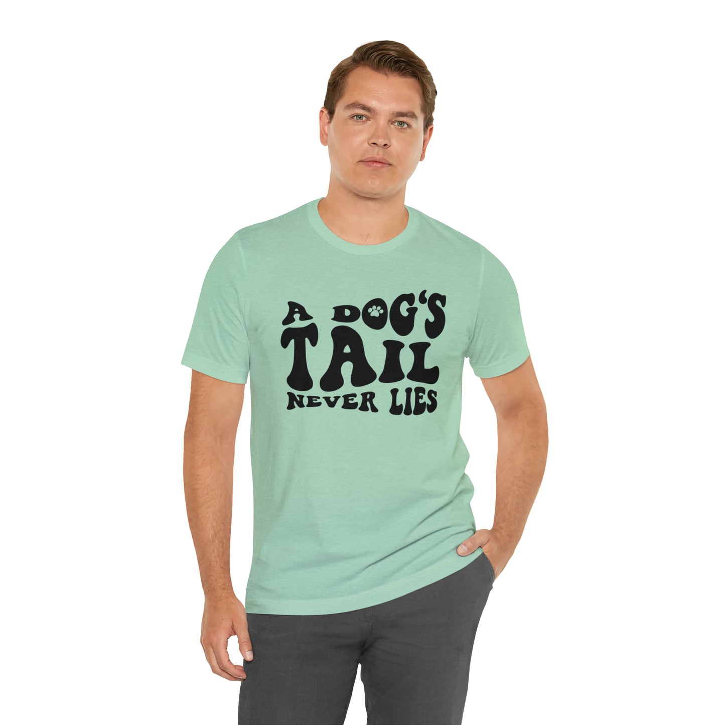 A Dog's Tail Never Lies Short Sleeve T-shirt