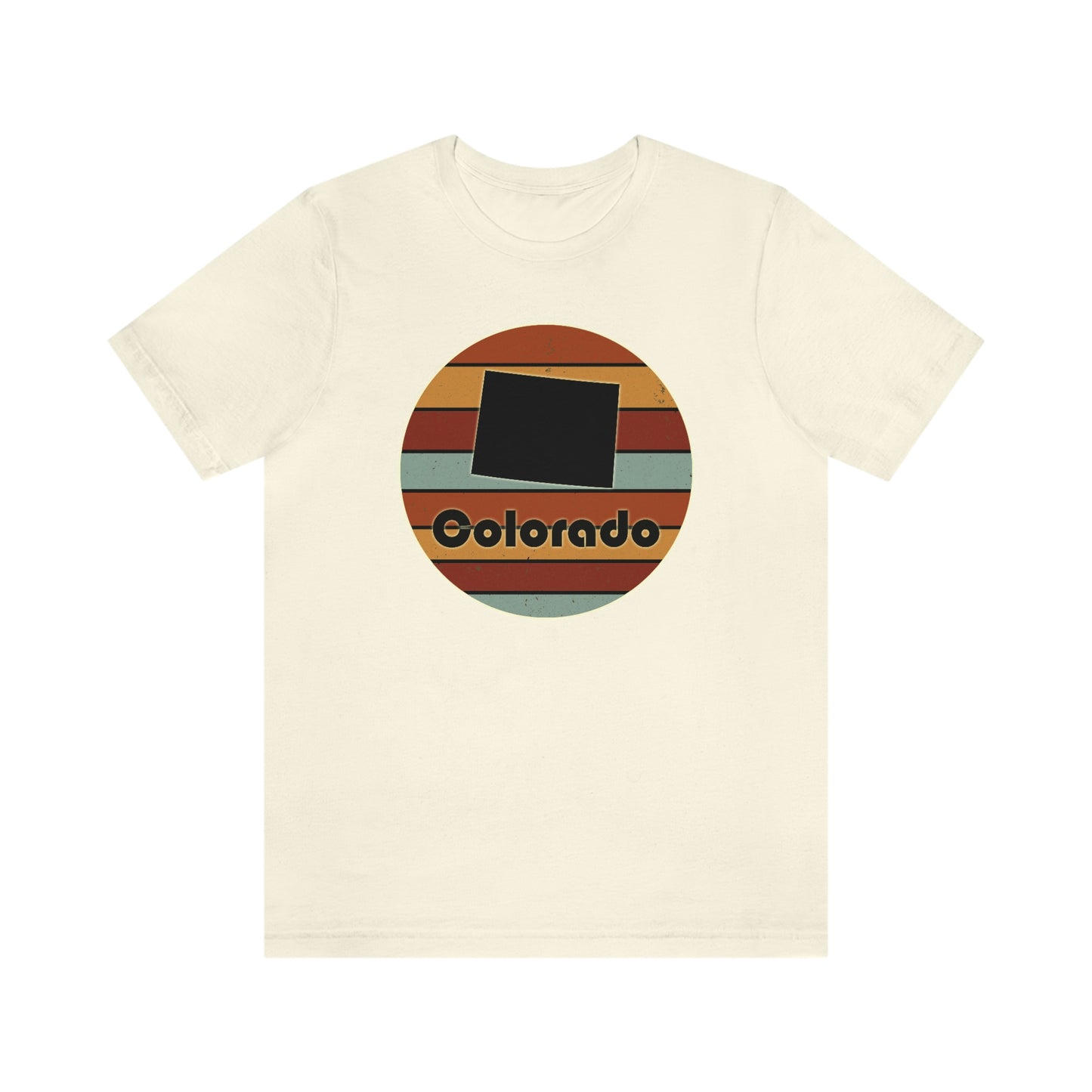 Colorado Retro Sunset Unisex Jersey Short Sleeve Tee Tshirt T-shirt