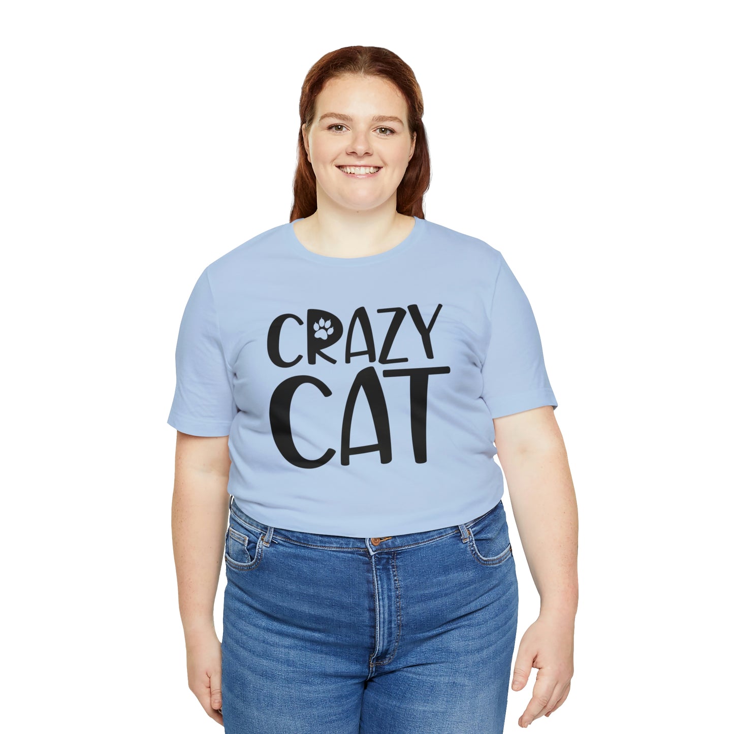 Crazy Cat Short Sleeve T-shirt